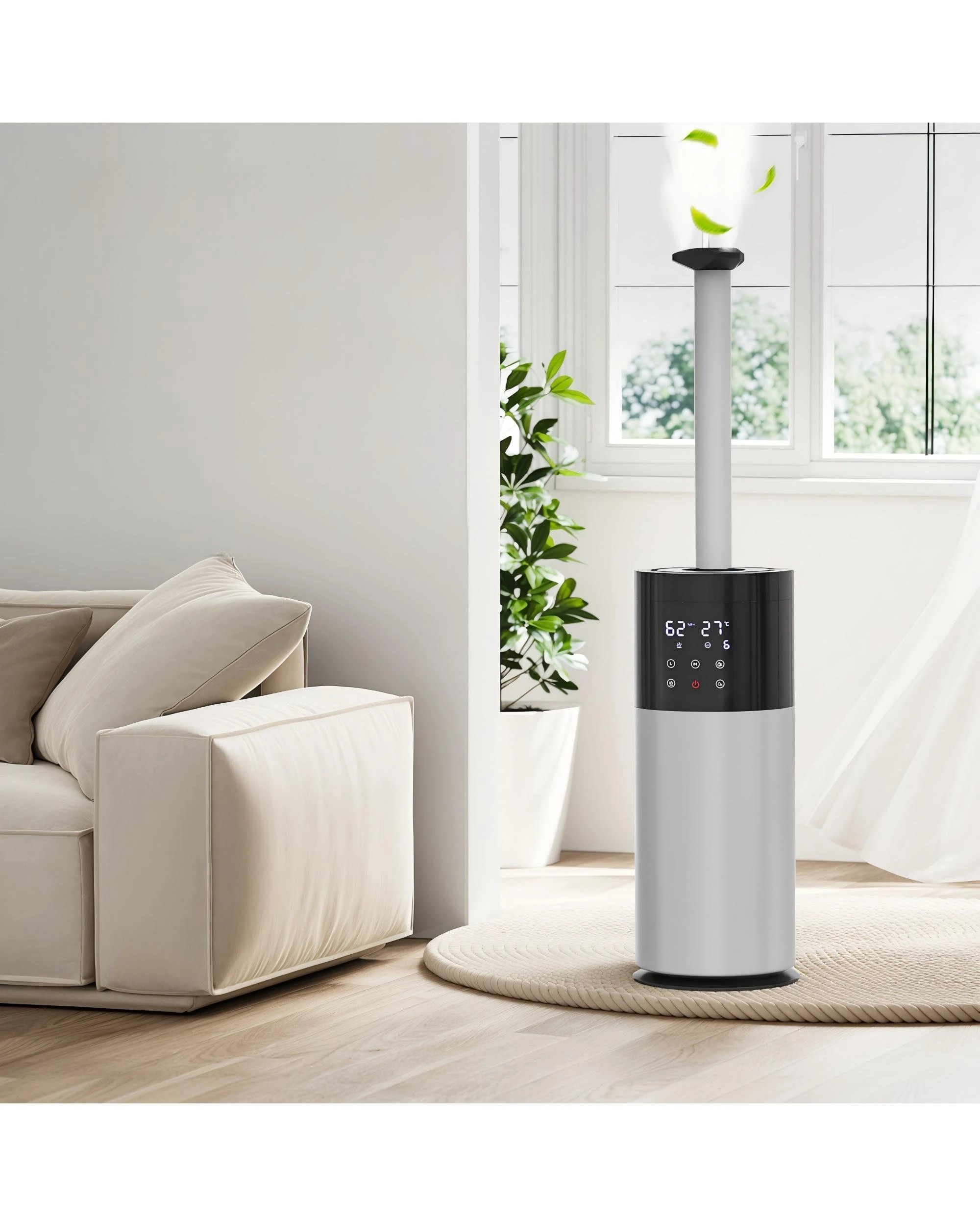 8 Advwin 13l Humidifier For Large Room, Smart Cool And Warm Mist Humidifiers With Top-fill, Night Light, Sleep Mode, 8 of 8