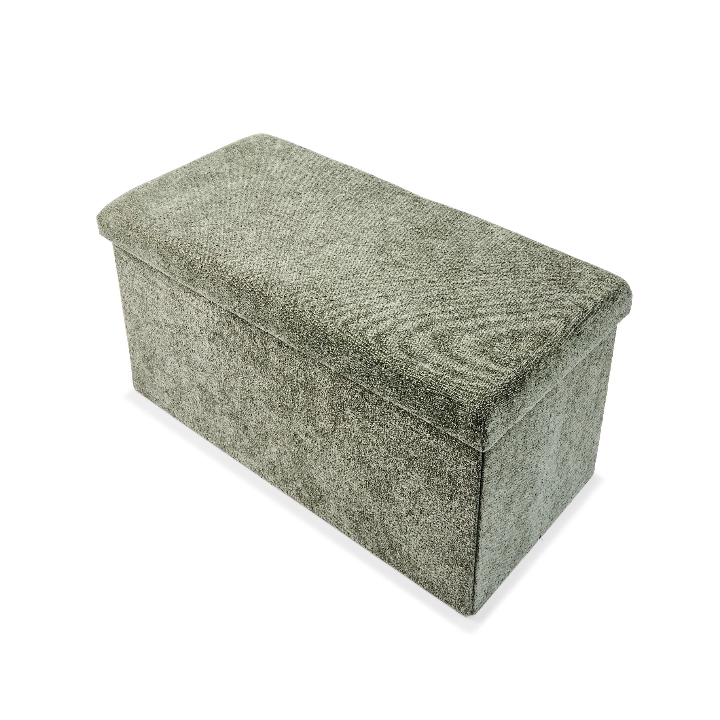 5 Rectangle Storage Ottoman - Green, 5 of 9