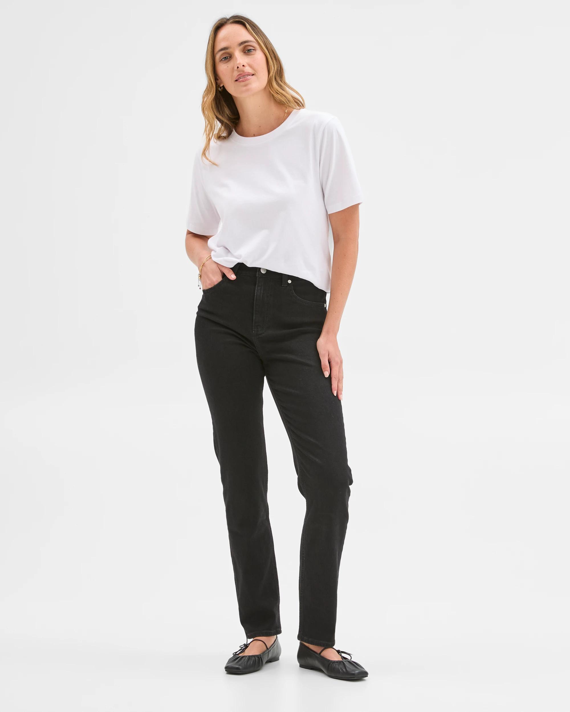 1 Target Denim Denim Alexa Slim Leg Full Length Jeans BLACK, 1 of 6