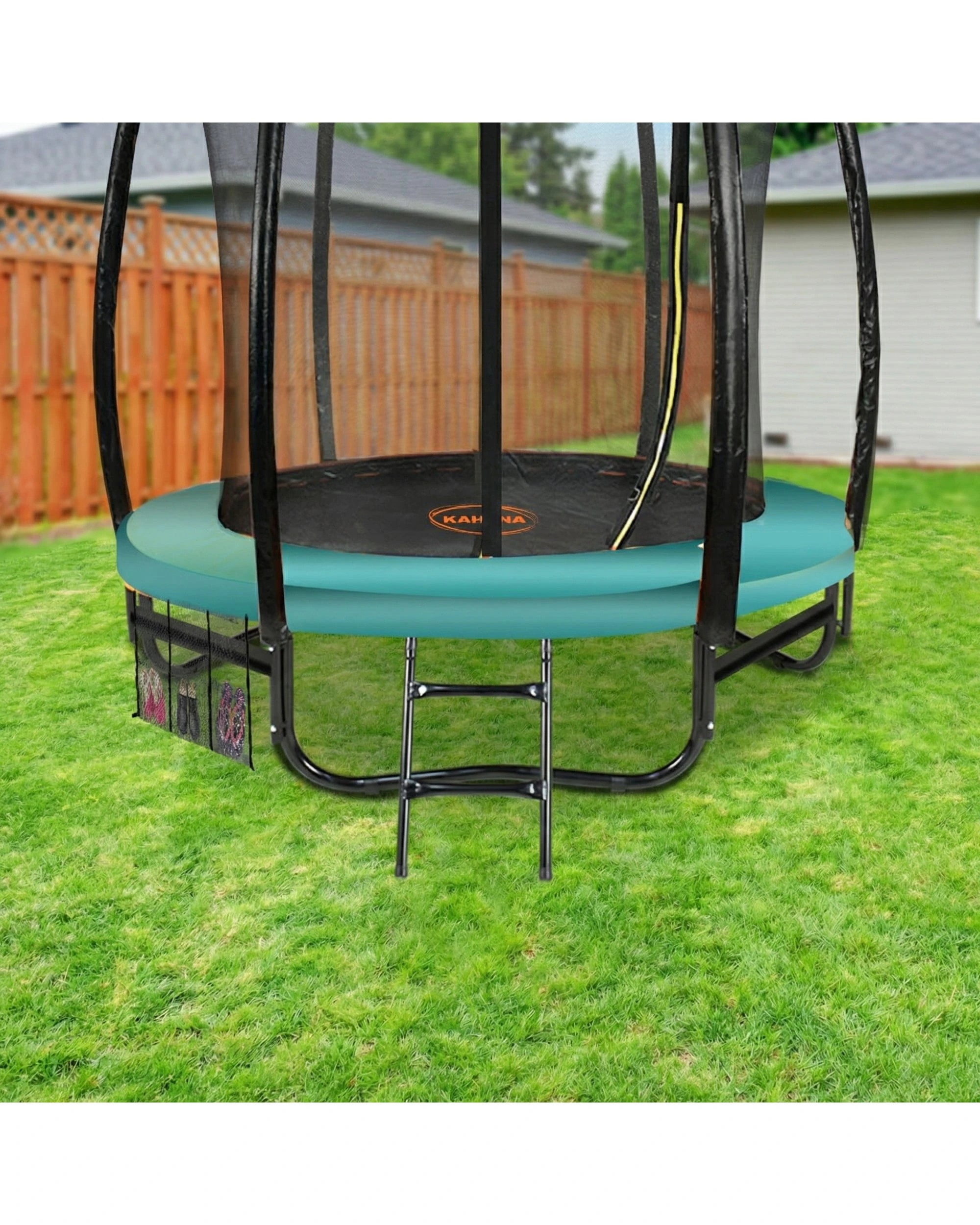 2 Kahuna Classic 6 ft Trampoline with Roof - Green, 2 of 6