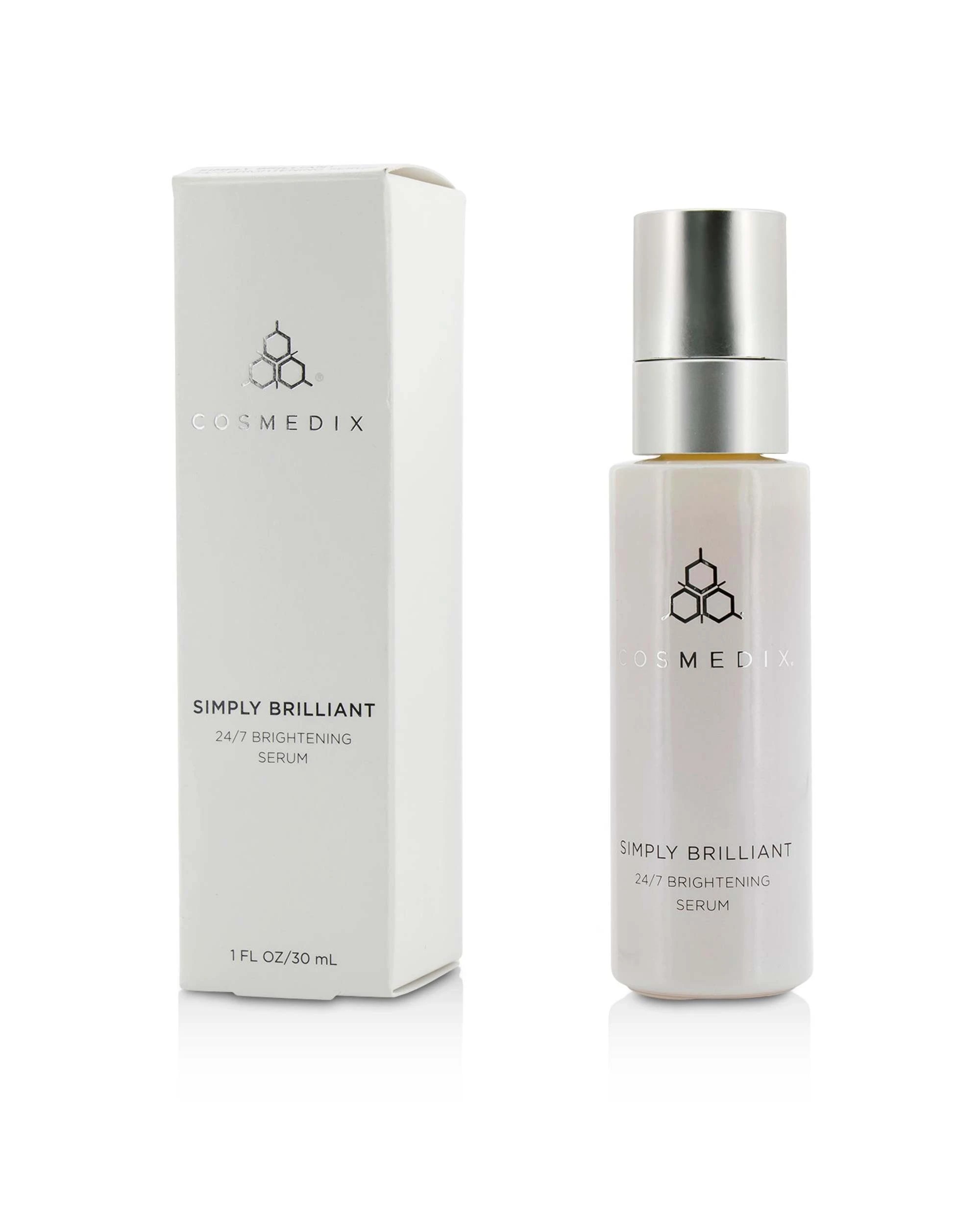 1 CosMedix Simply Brilliant 24/7 Brightening Serum  30ml/1oz, 1 of 3