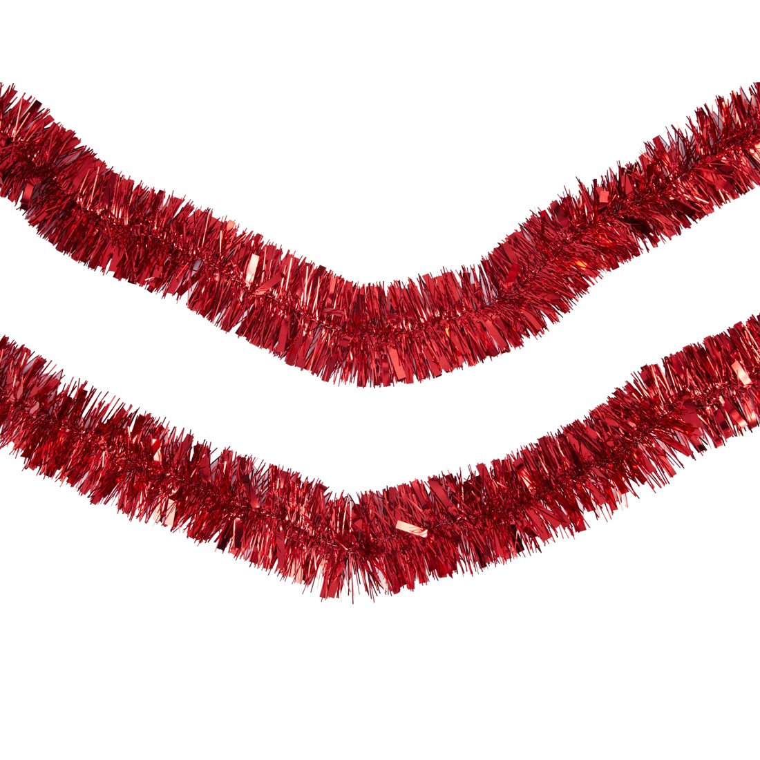 3 6m Red Christmas Tinsel, 3 of 3