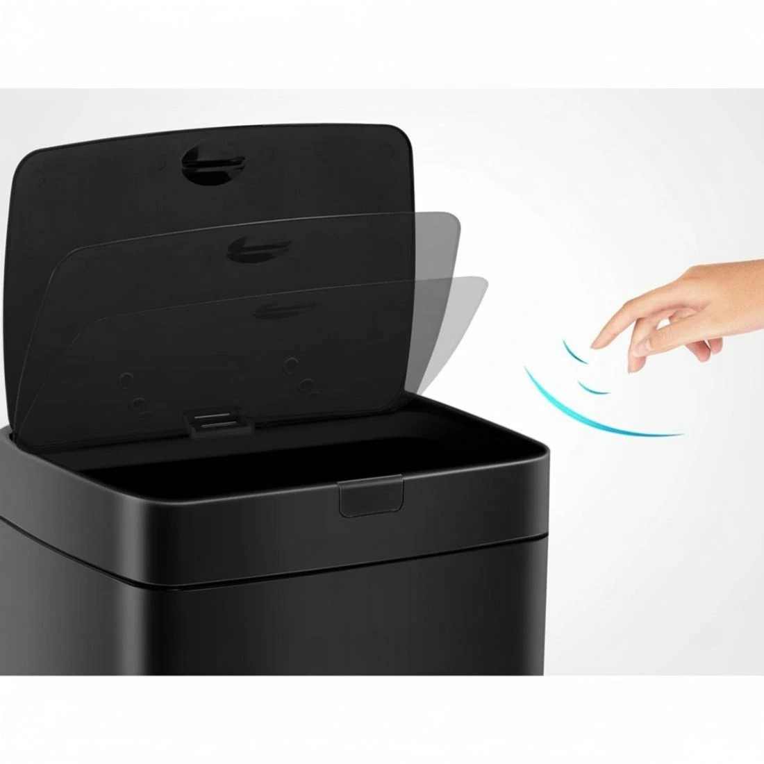 5 Devanti 45L Motion Sensor Bin Rubbish Automatic - Black, 5 of 7