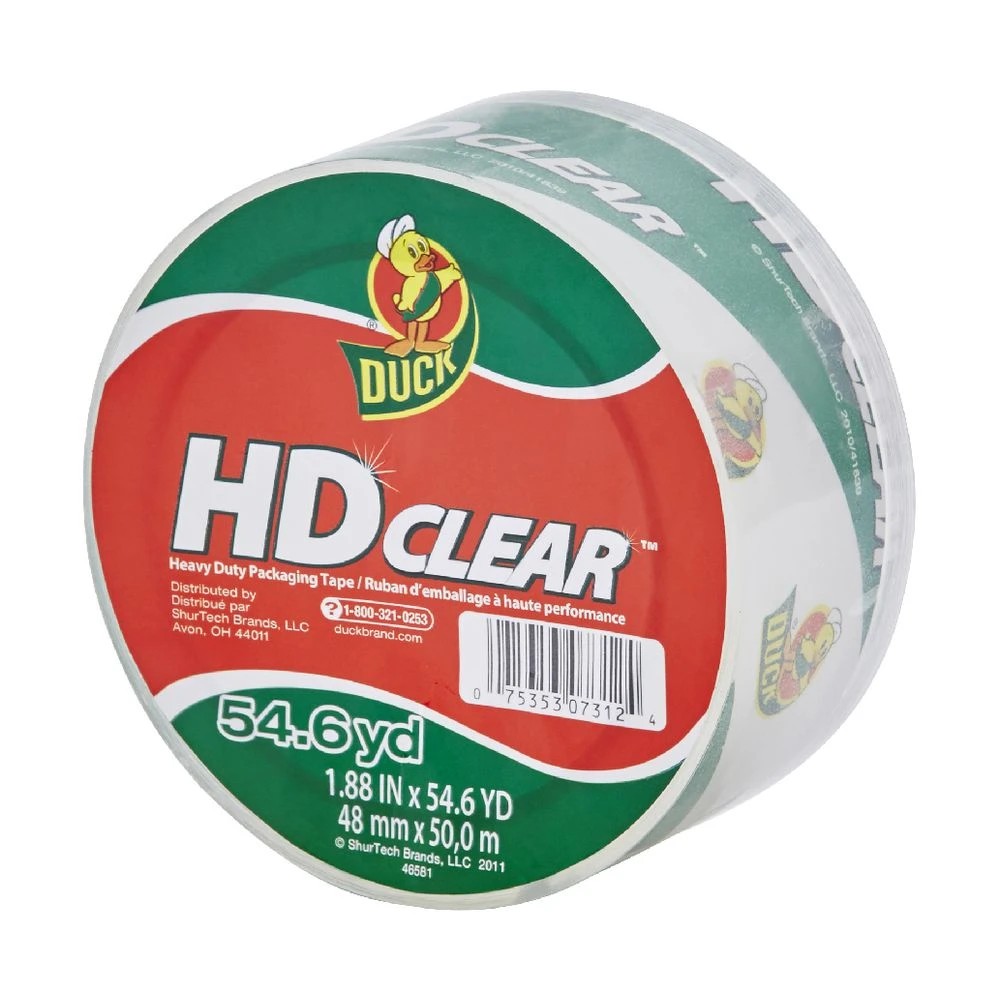 2 Duck Heavy Duty Packaging Tape 48mm x 50m Clear, 2 of 5