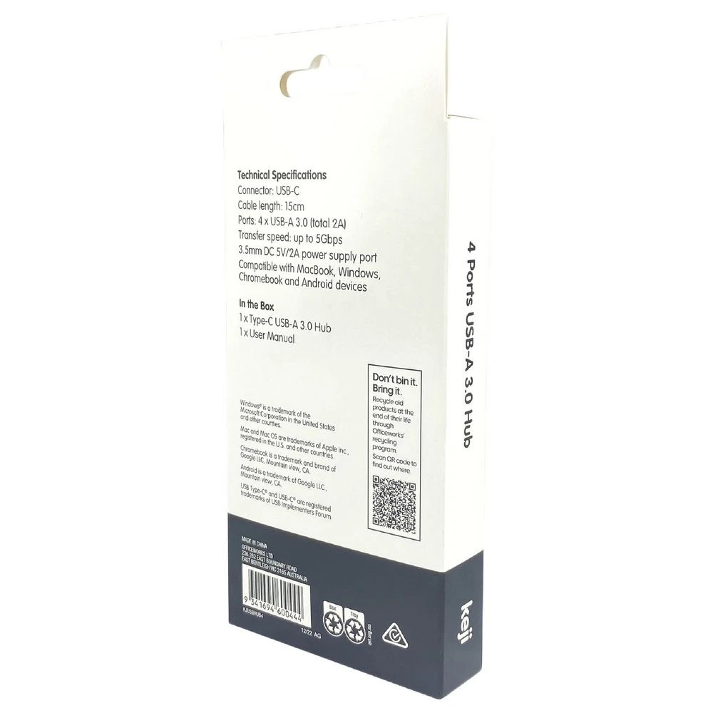 6 Keji USB-C 4 Port Hub, 6 of 6