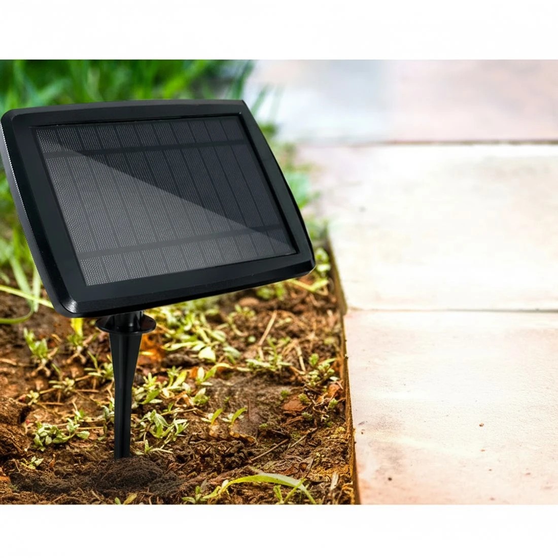 2 17m Solar Festoon Lights Outdoor LED String Light Christmas Party Garden - Black, 2 of 4