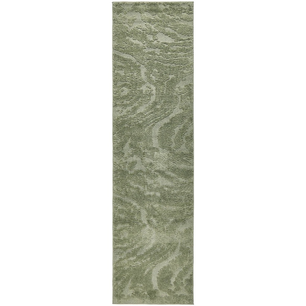 2 Common Ground Rugs Sanctuary Nyla 300x80cm - Medium Runner Power Loomed Rug - Green, 2 of 7