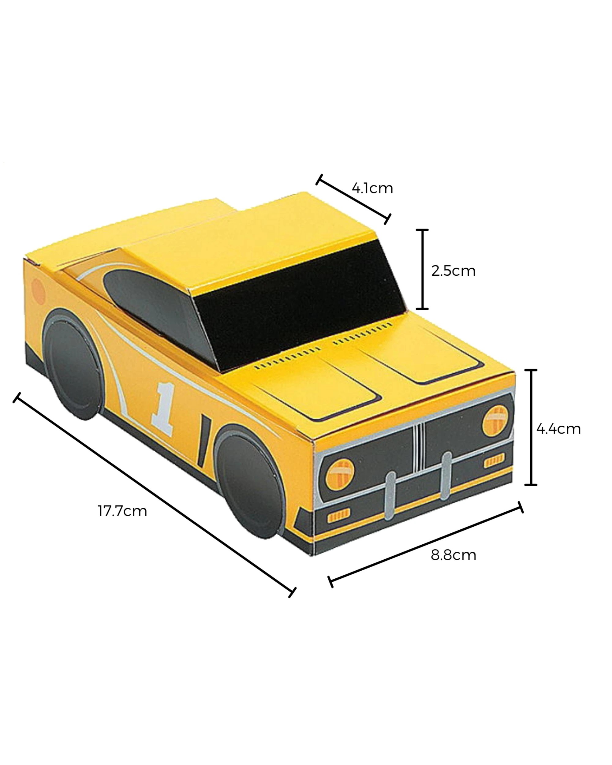 2 Partyrama Race Car Birthday Coloured Car Lolly/Treat Boxes Pack of 12, 2 of 2