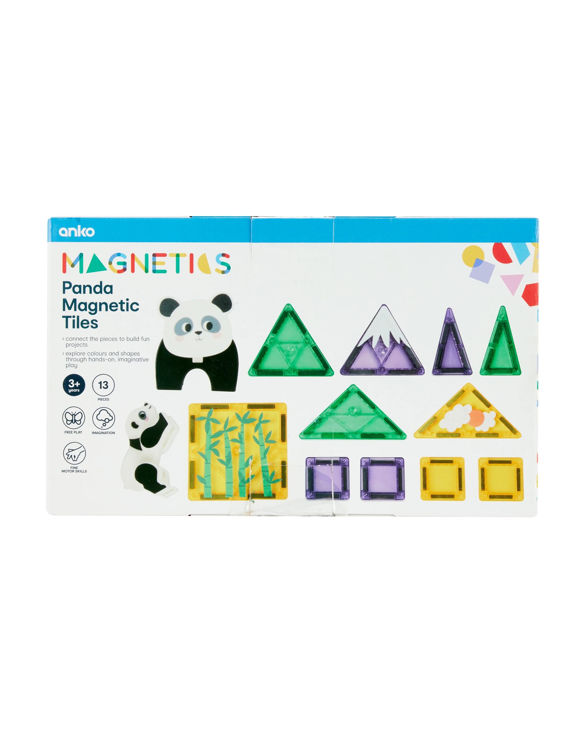 9 13 Piece Panda Magnetic Tiles, 9 of 9