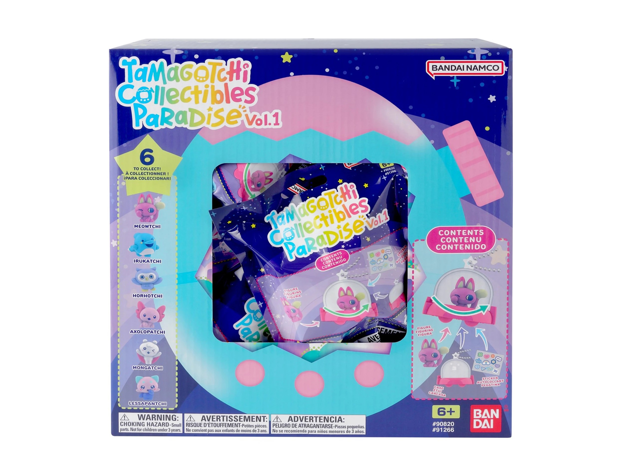 5 Tamagotchi Collectibles Paradise Series Volume 1 Blind Bag - Assorted - Multi, 5 of 5