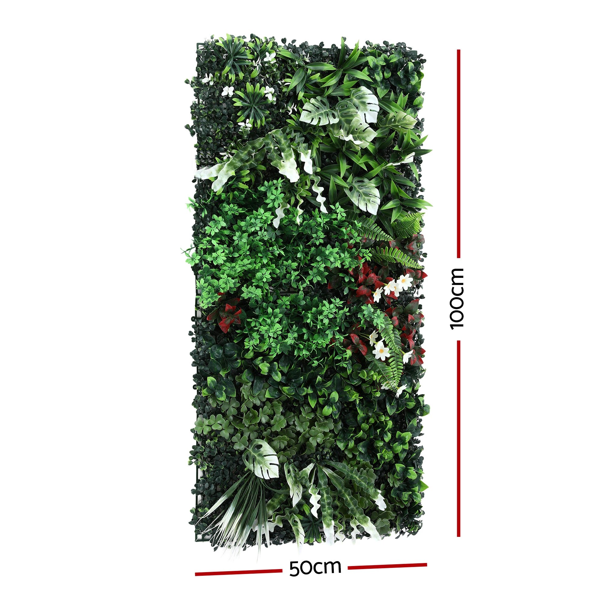 2 Gardeon Artificial Plant Wall Panels 50X100CM Boxwood Panel Hedge Grass Backdrop Green - Green, 2 of 2