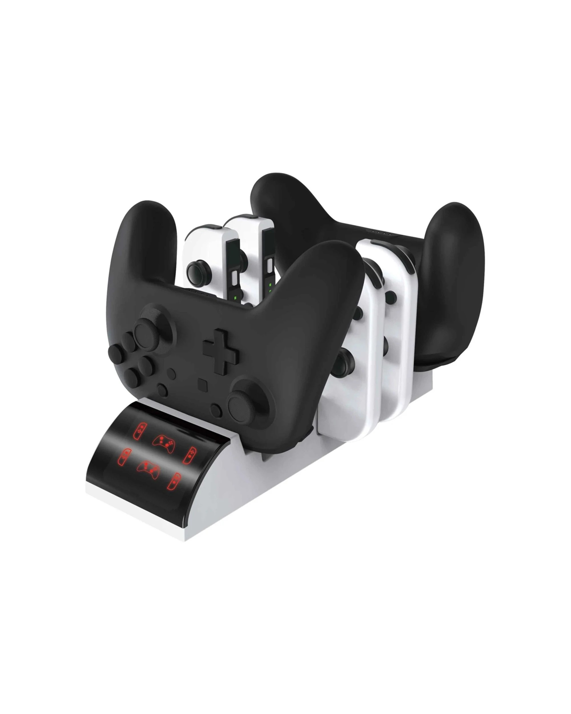 1 3RD EARTH Nintendo Switch Charging Station Multi Controller Charger LEDs - Black, 1 of 3