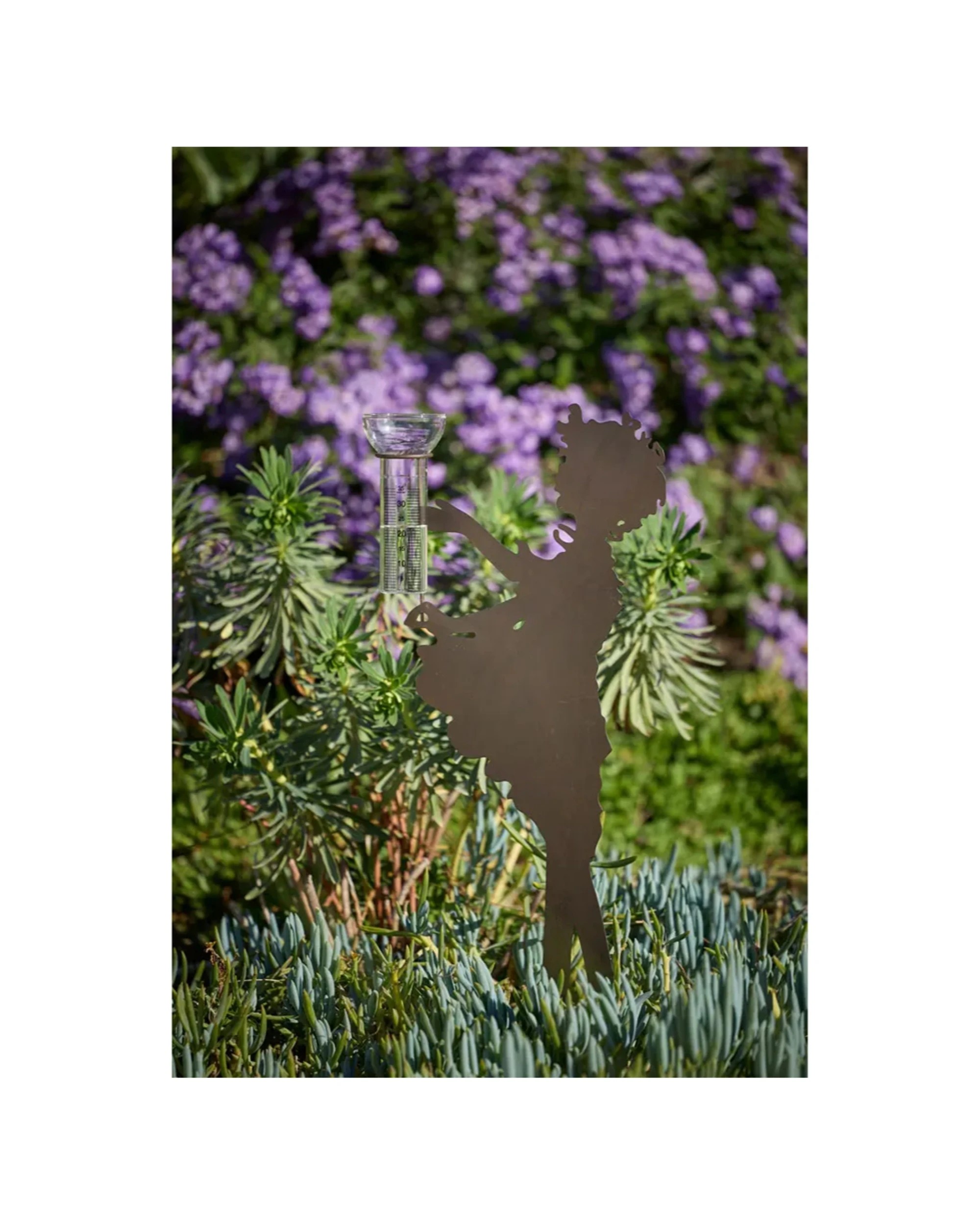 4 Alfresco Large Powder Coated Steel Boy Girl with Rain Gauge - Multi, 4 of 5