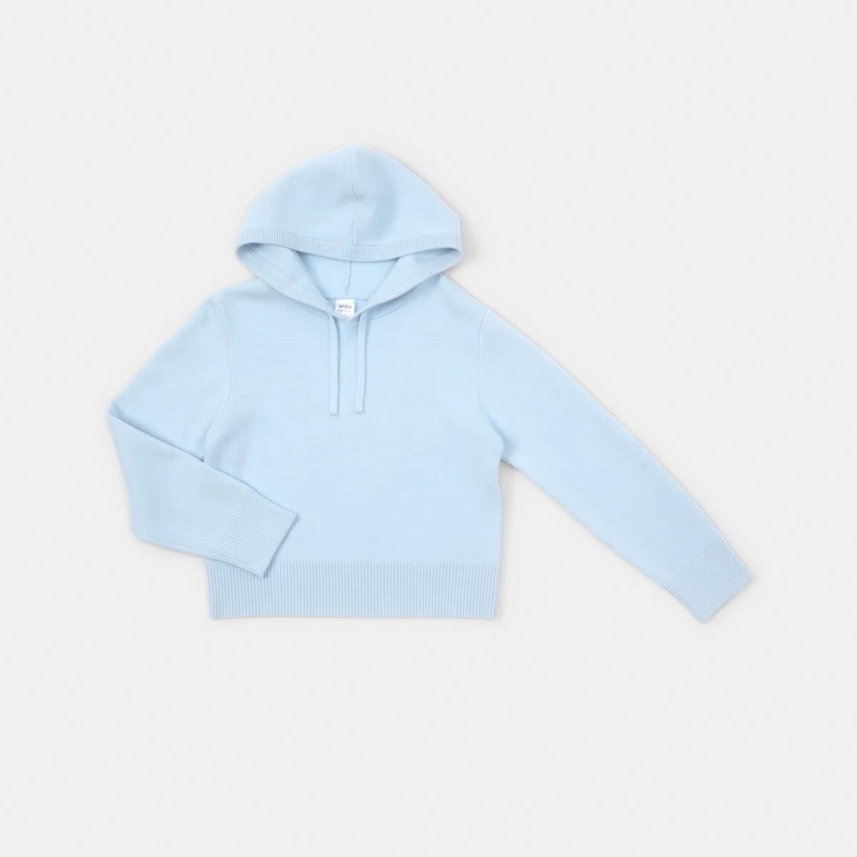 9 Bonded Knit Hoodie Doll Blue, 9 of 10