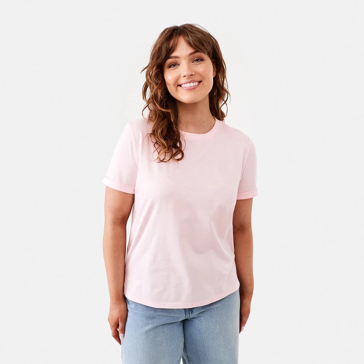 1 Short Sleeve Australian Cotton T-shirt Blsin Pink, 1 of 6