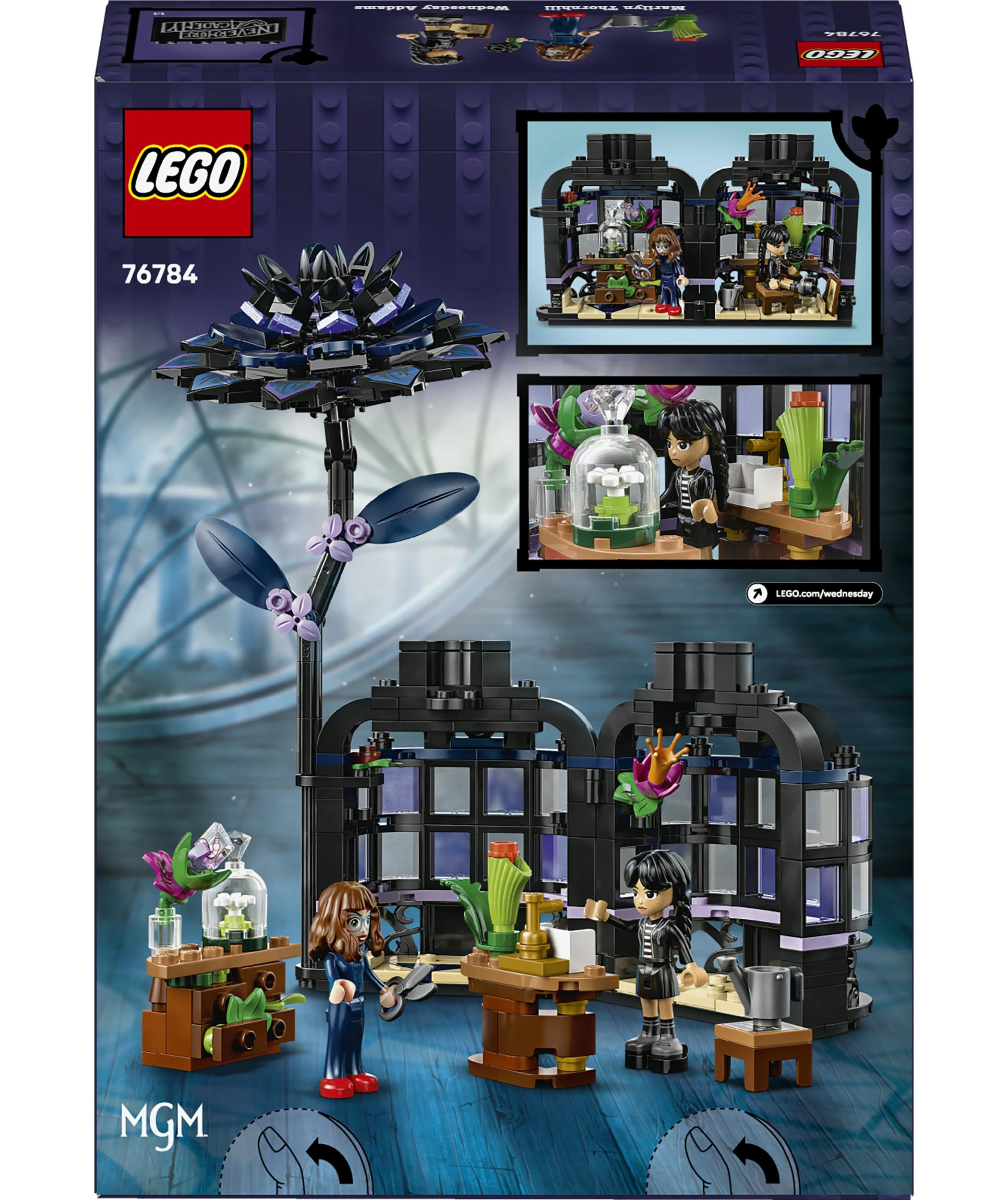 10 LEGO Wednesday Black Dahlia Flower 76784, 10 of 10