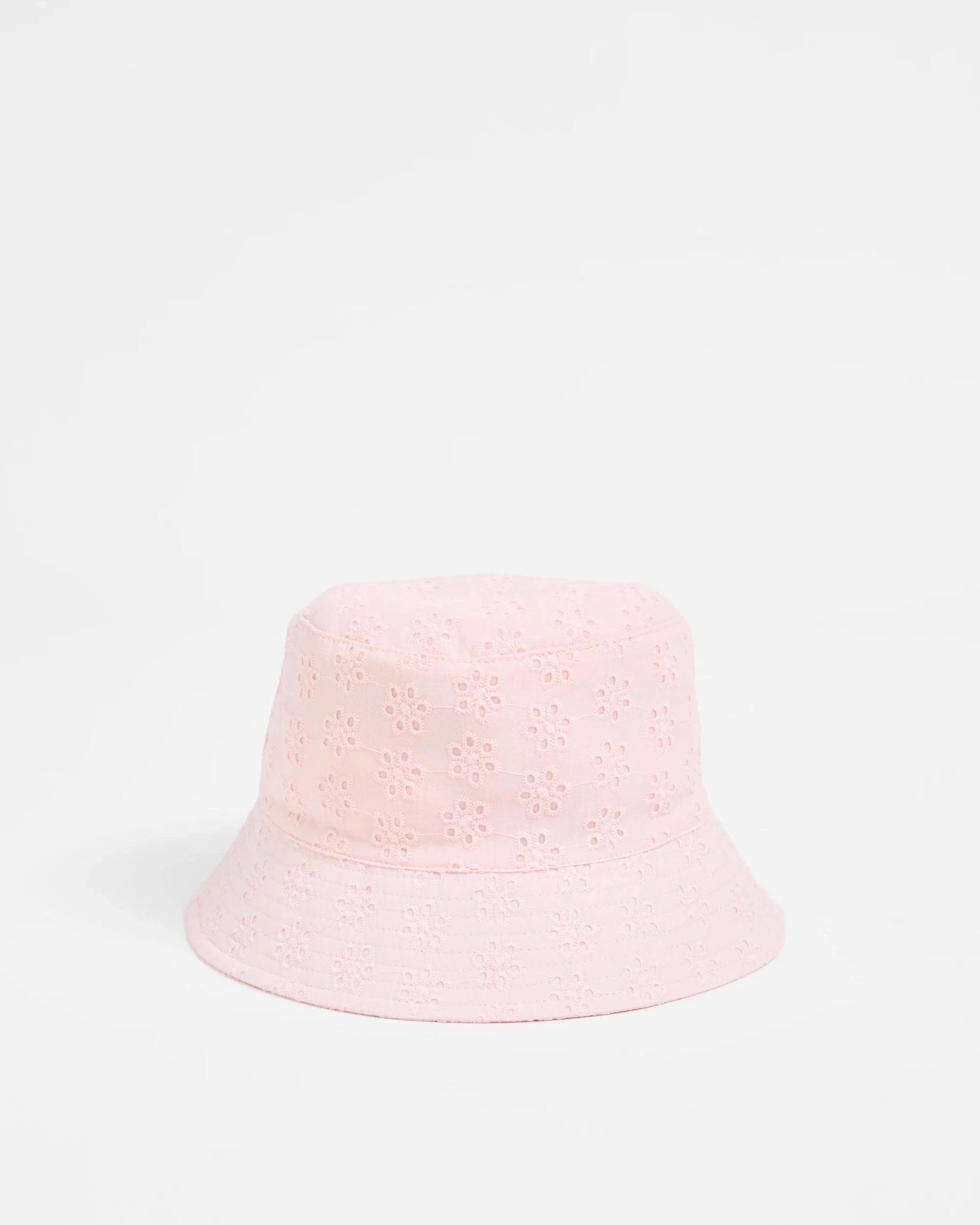 1 Target Kids Broderie Bucket Hat PINK, 1 of 2