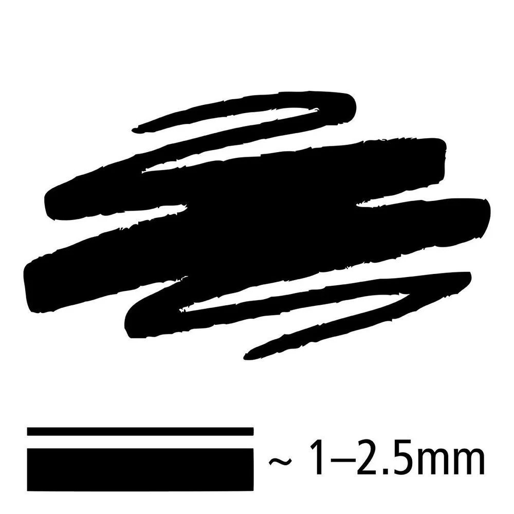 3 Staedtler Lumocolour Permanent Pen Broad Black, 3 of 3