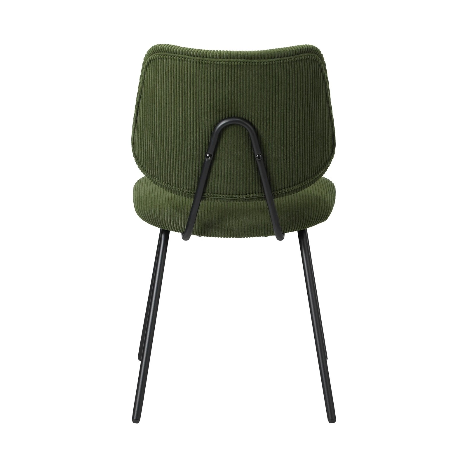 10 Oikiture 2x Dining Chair Vintage Retro Polyester Kitchen Padded Lounge
 - Green, 10 of 10