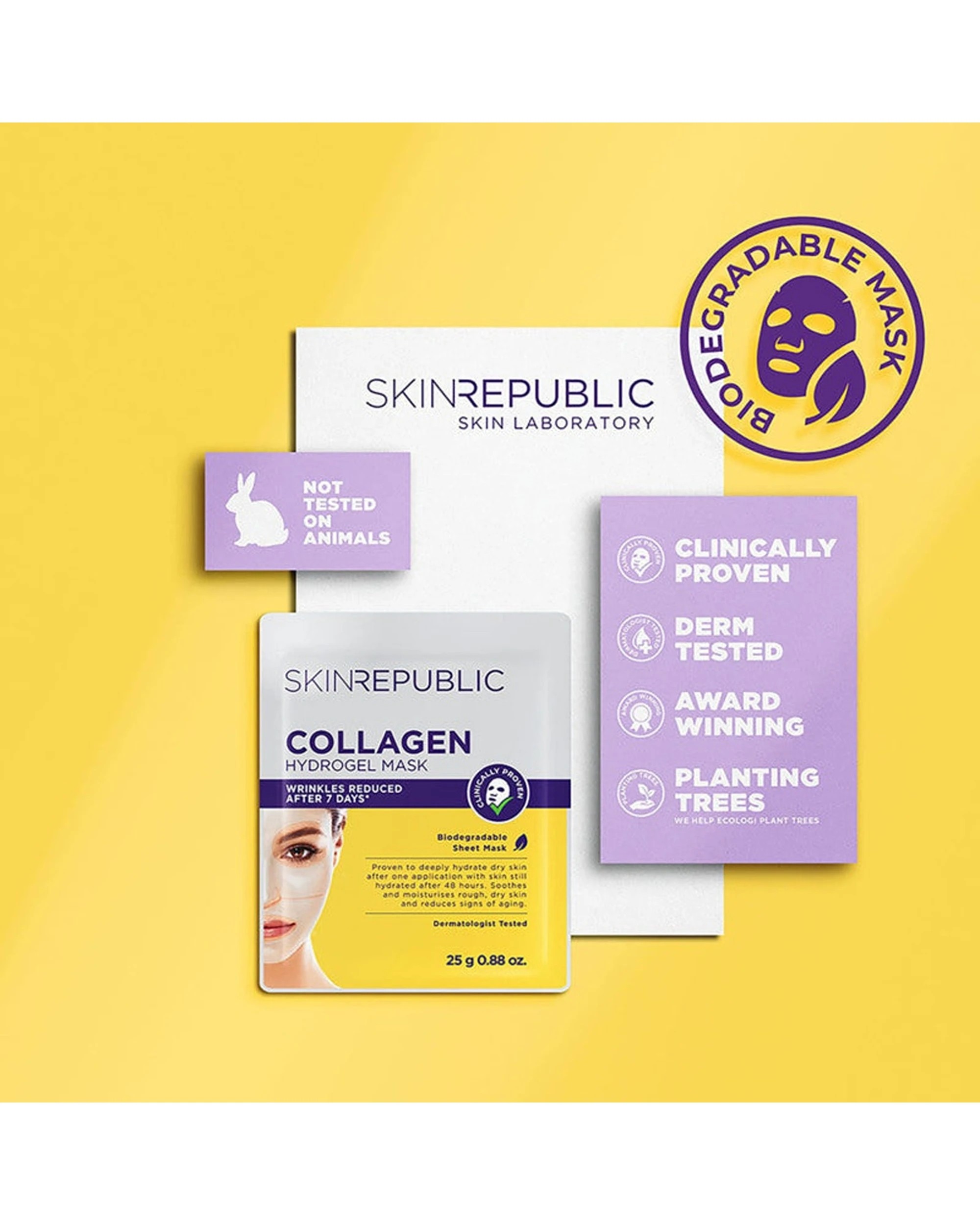 4 Skin Republic Collagen Hydrogel Face Mask - Clear, 4 of 5
