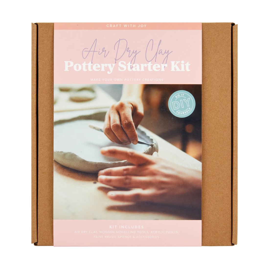 1 Air Dry Clay Pottery Starter Kit, 1 of 3