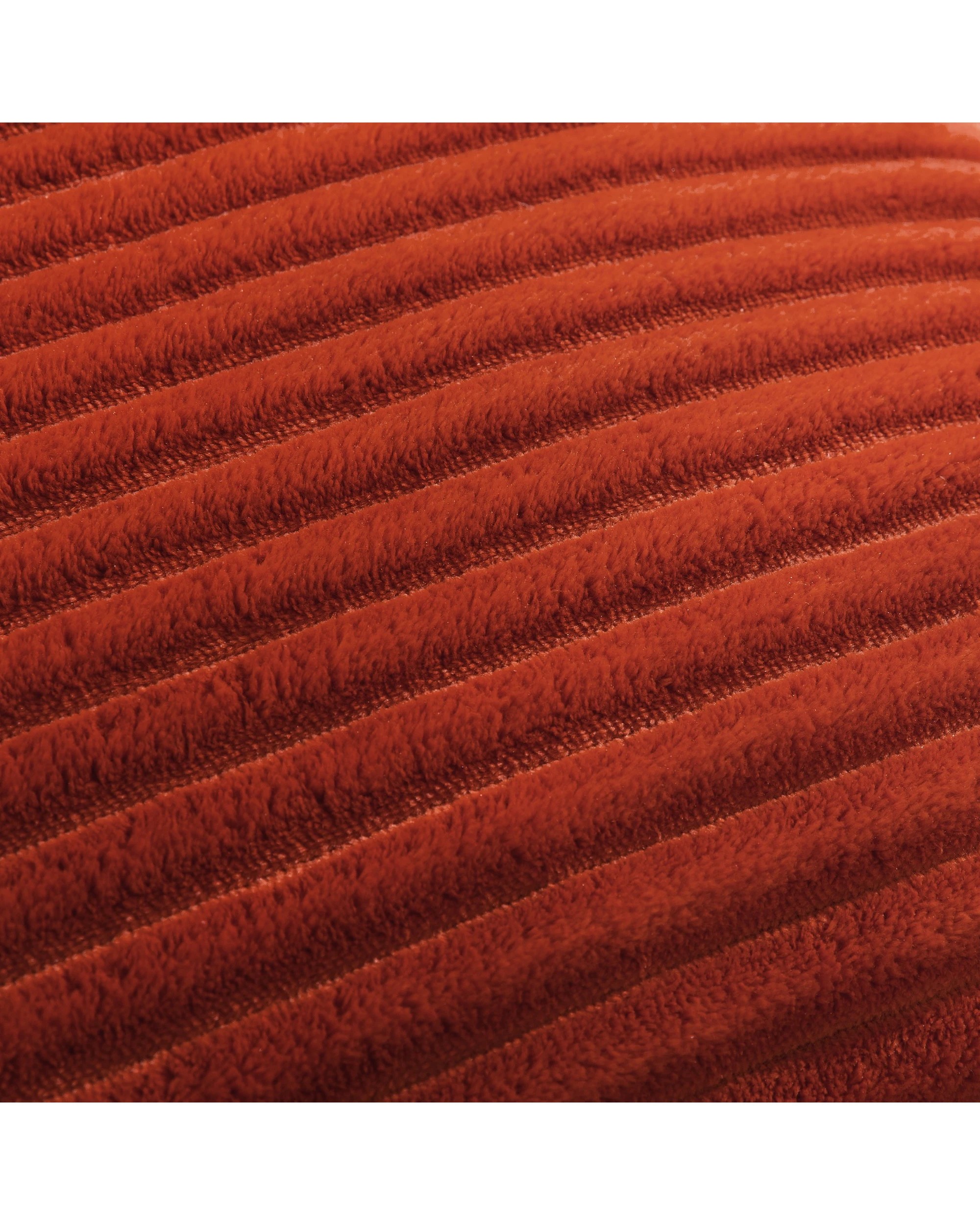 3 Dreamaker Signature Embossed Corduroy Fleece Cushion 45x45cm - Rust Red, 3 of 7