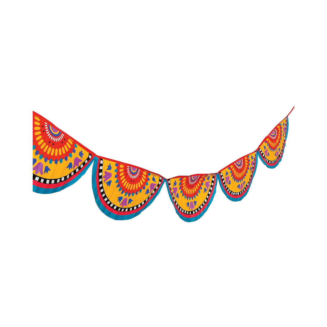 1 Oriental Trading Mexican Folk Art Bunting Garland, 1 of 1