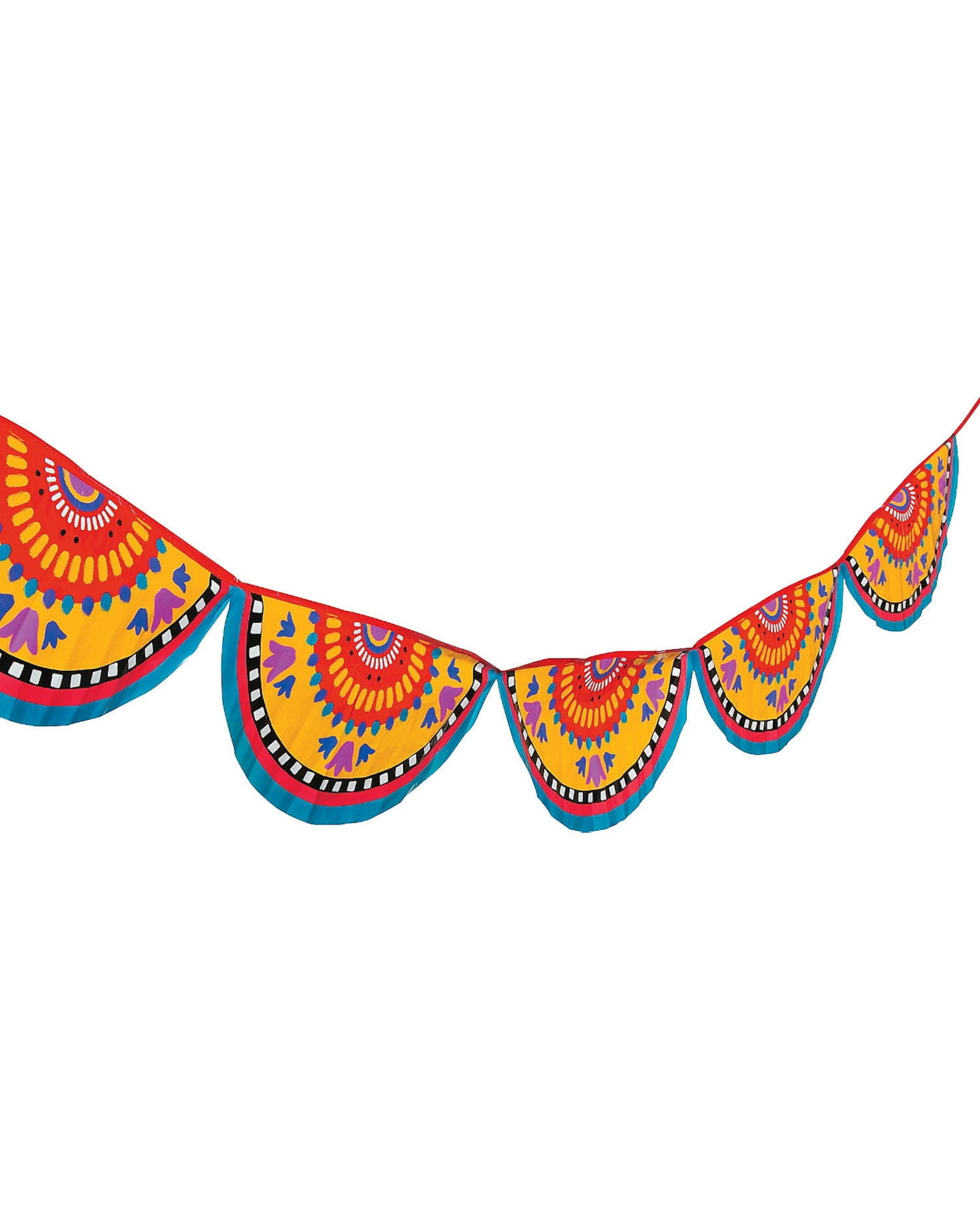 1 Partyrama Mexican Folk Art Bunting Garland, 1 of 1