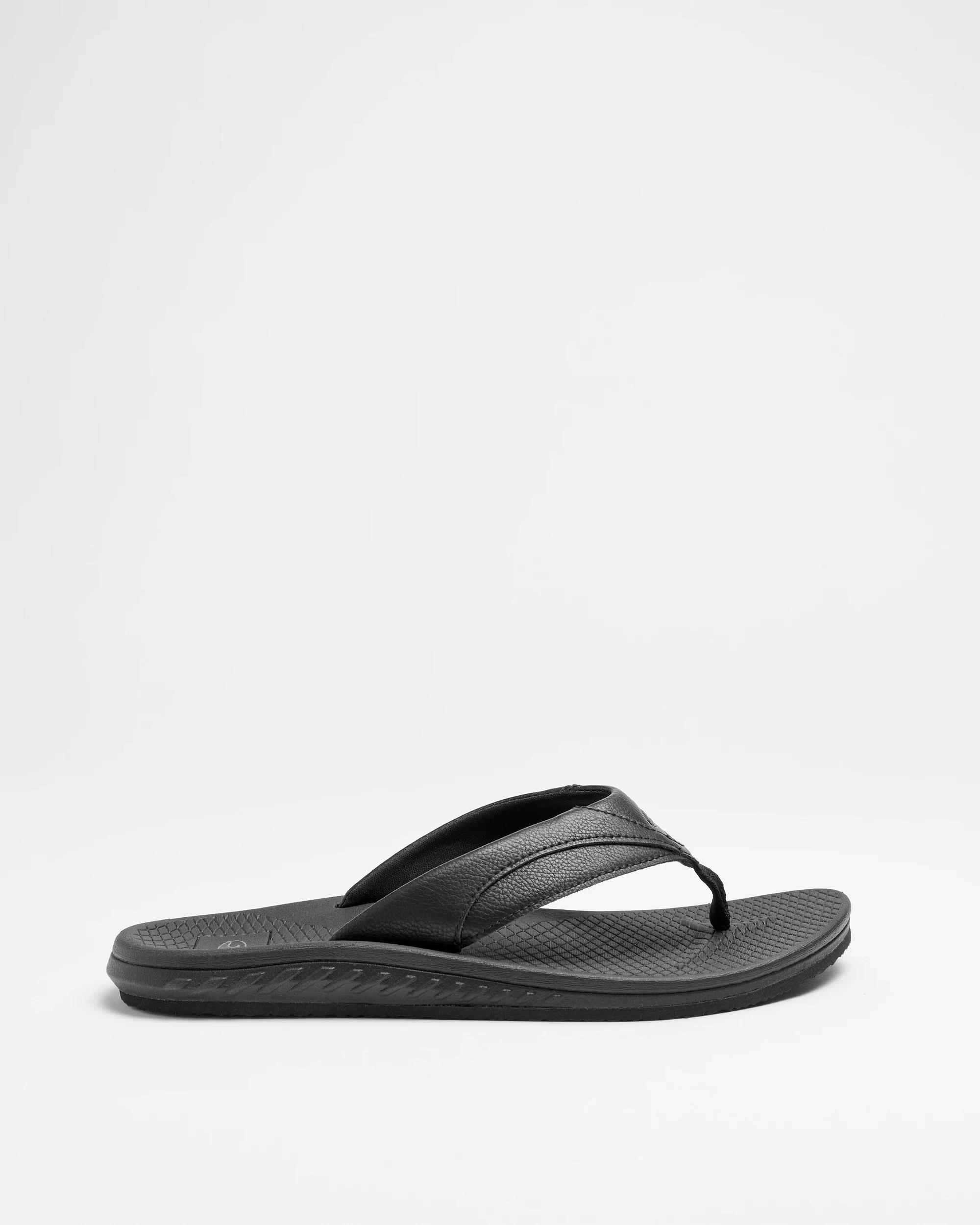 1 Target Man Mens Wide Comfort Thongs BLACK, 1 of 3