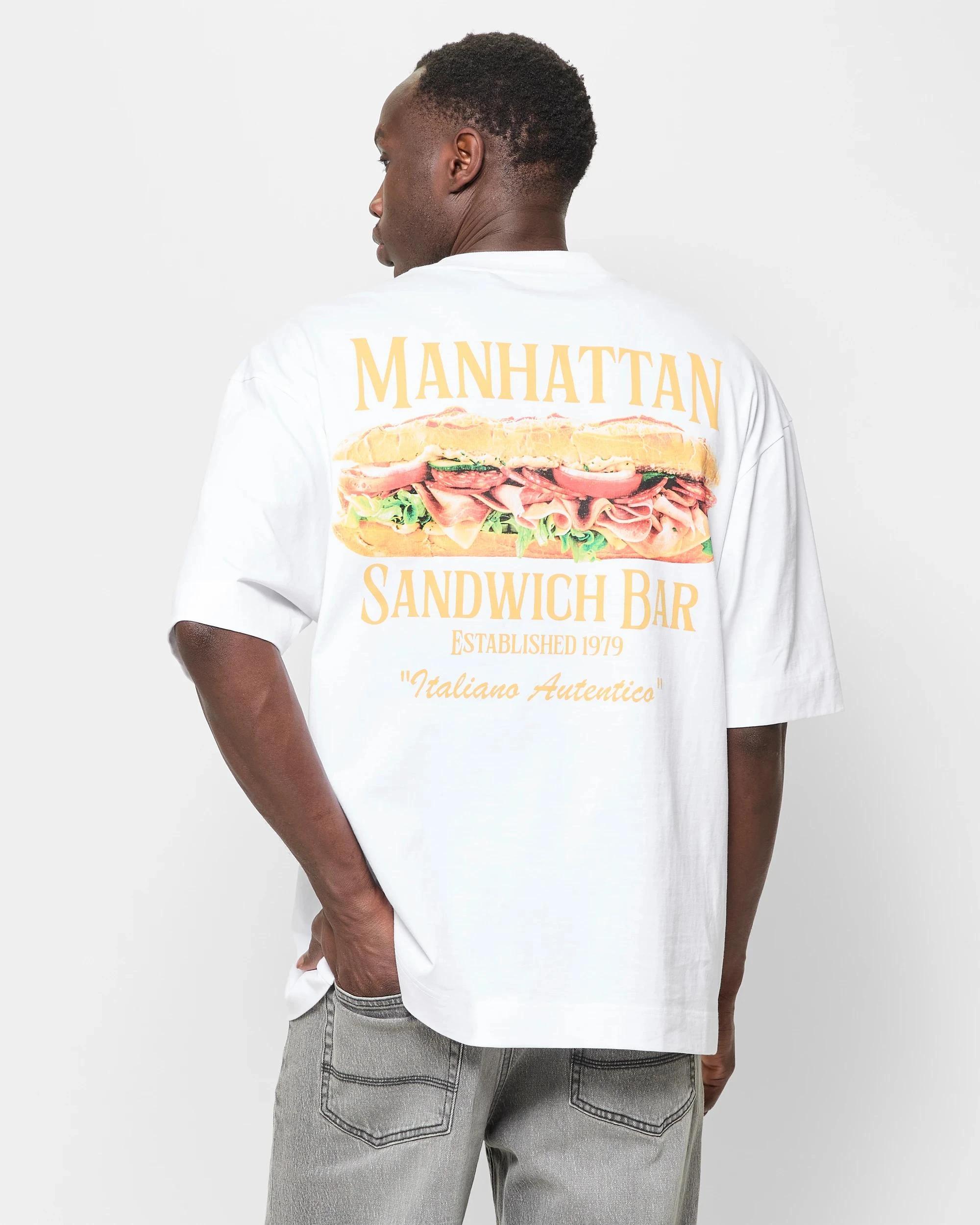 4 Commons Australian Cotton Graphic T-Shirt SANDWICH WHITE, 4 of 5