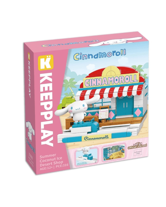 316 Piece Keepplay Hello Kitty Cinnamoroll Summer Coconut Ice Dessert Shop Playset