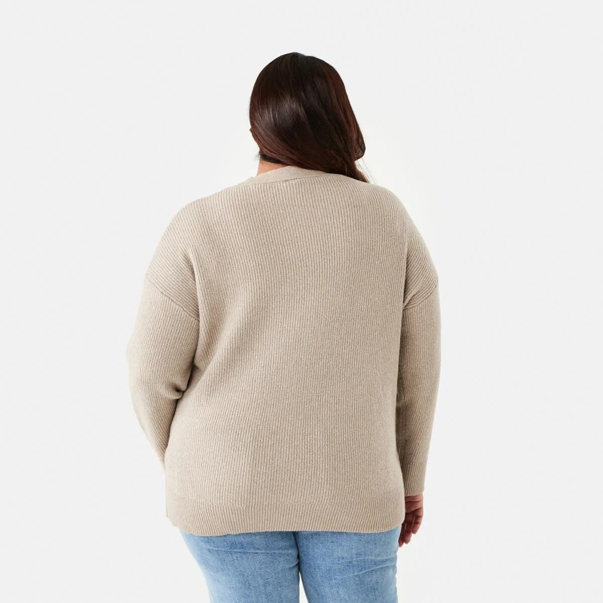 4 Curve Button Cardigan B Bge Mrl, 4 of 7