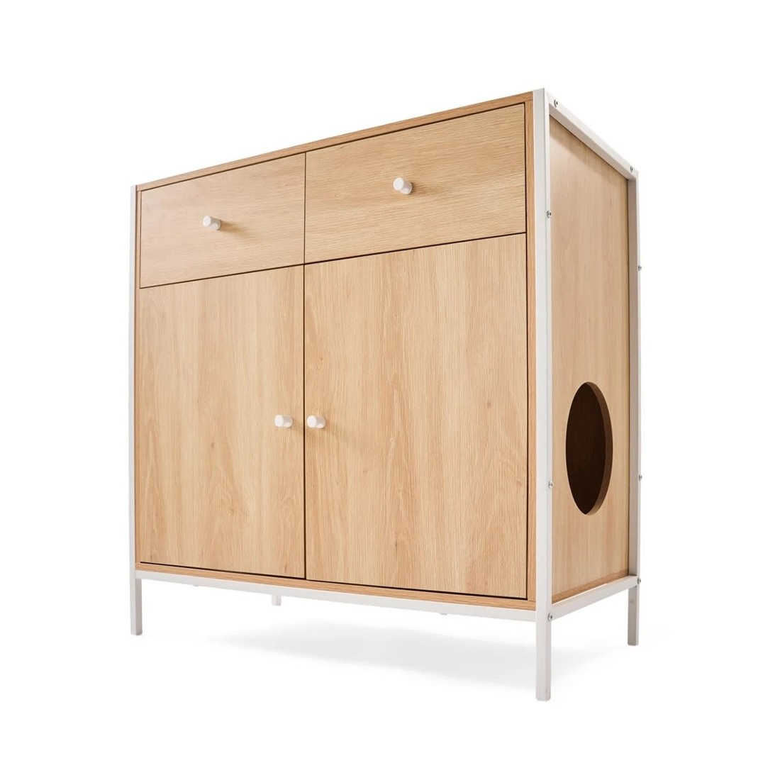 3 Cat Litter Cabinet with Storage, 3 of 10