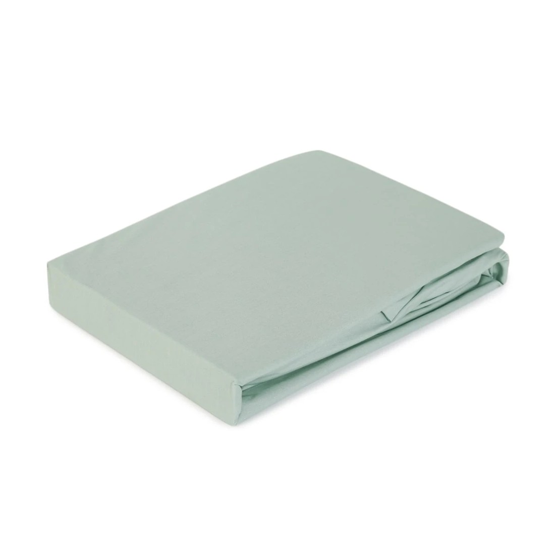 2 250 Thread Count Cotton Rich Fitted Sheet - Single Bed, Eucalyptus, 2 of 4