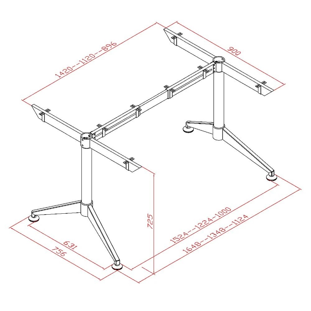 2 Stilford Professional Meeting Room Table 1500 x 1200mm White Desks, Tables and Workstations, 2 of 2