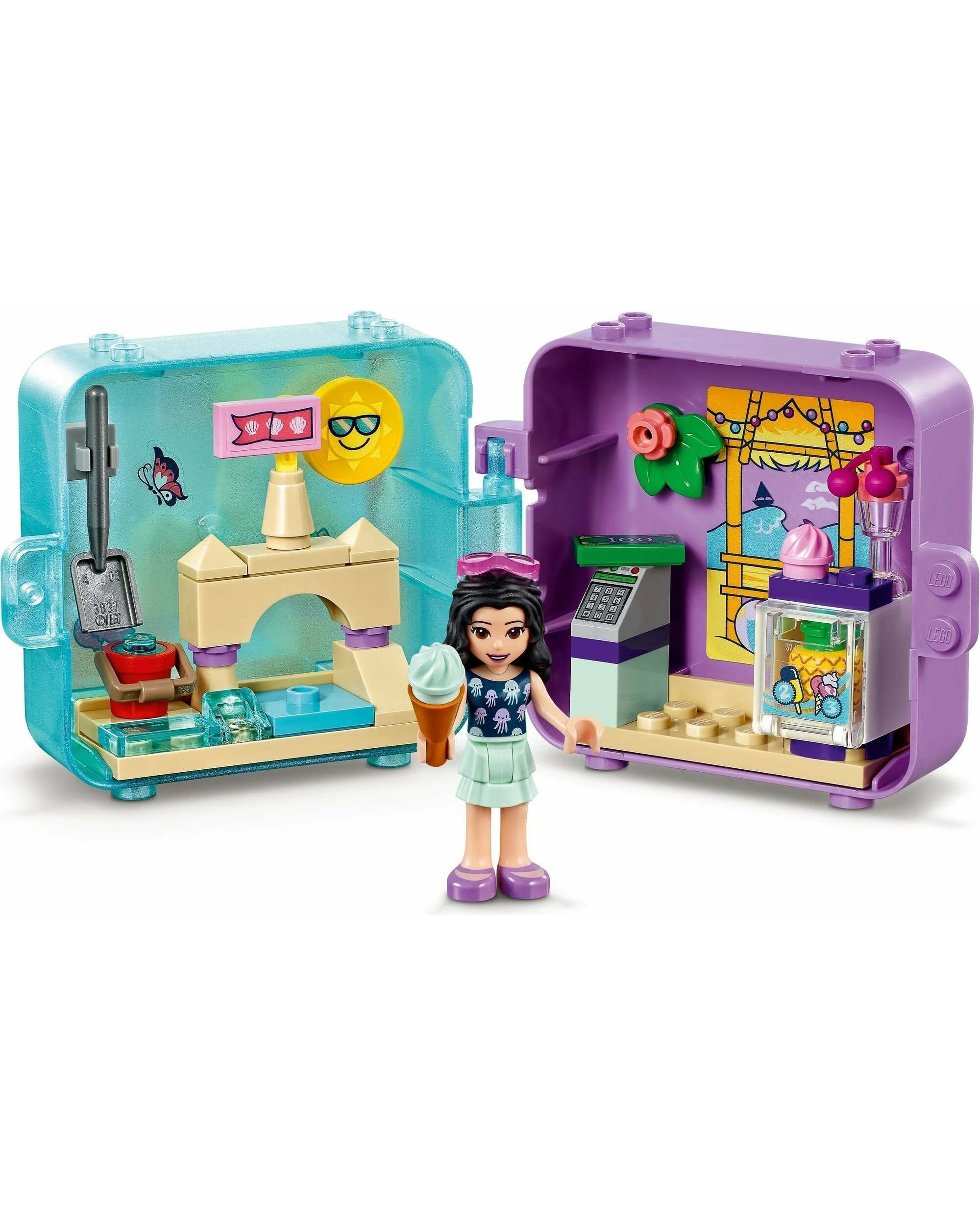 2 LEGO 41414 Emma's Summer Play Cube: Beach Fun Toy, 2 of 5