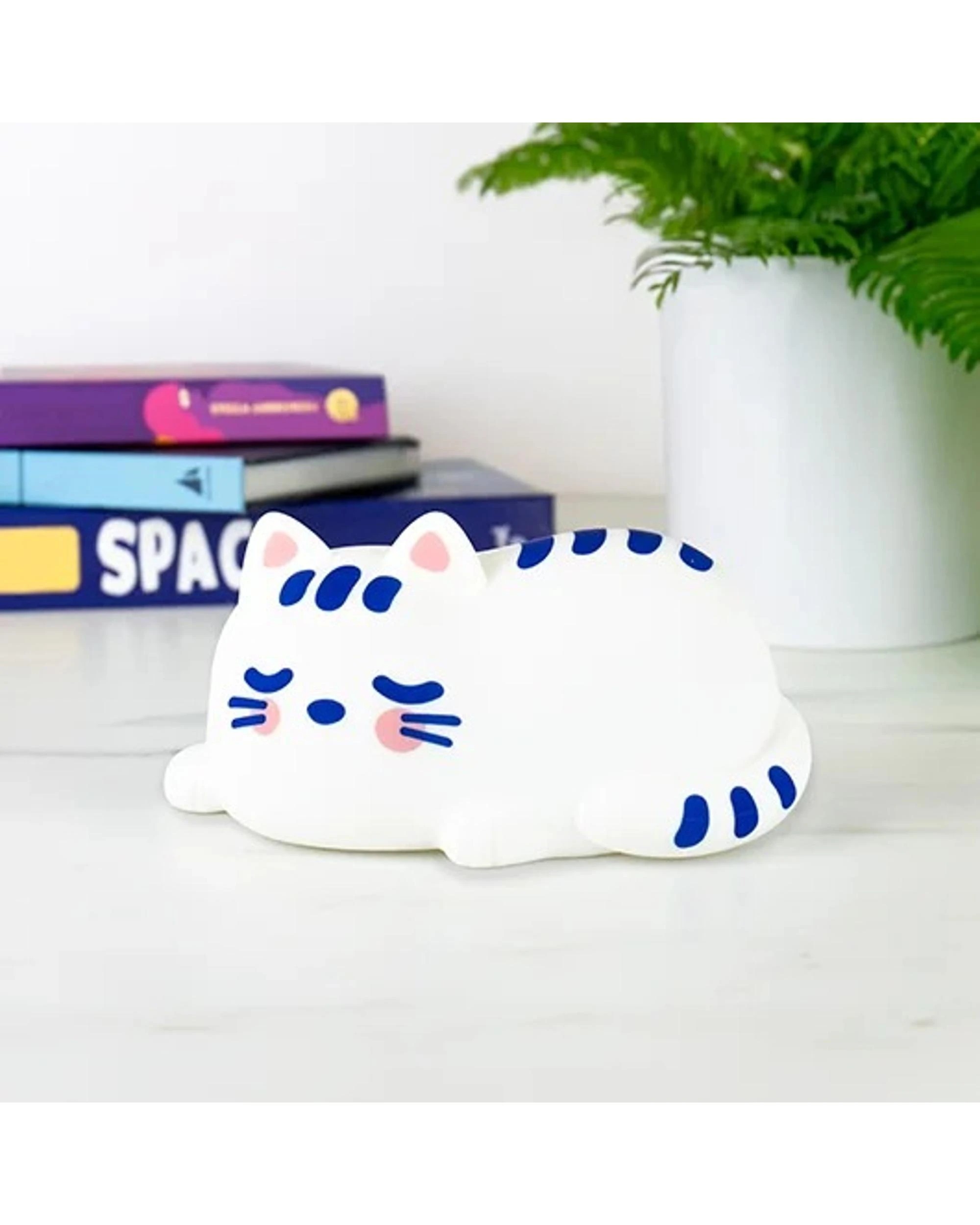 2 Gift Republic Cat Nap Soft Touch Lamp - White, 2 of 4