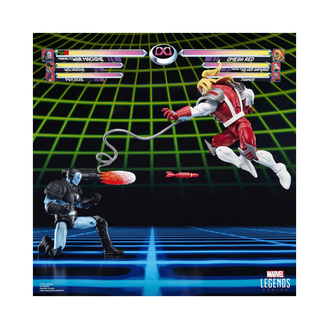 6 Hasbro Marvel Legends Series Gamerverse War Machine vs Omega Red Action Figure 2 Pack, 6 of 8