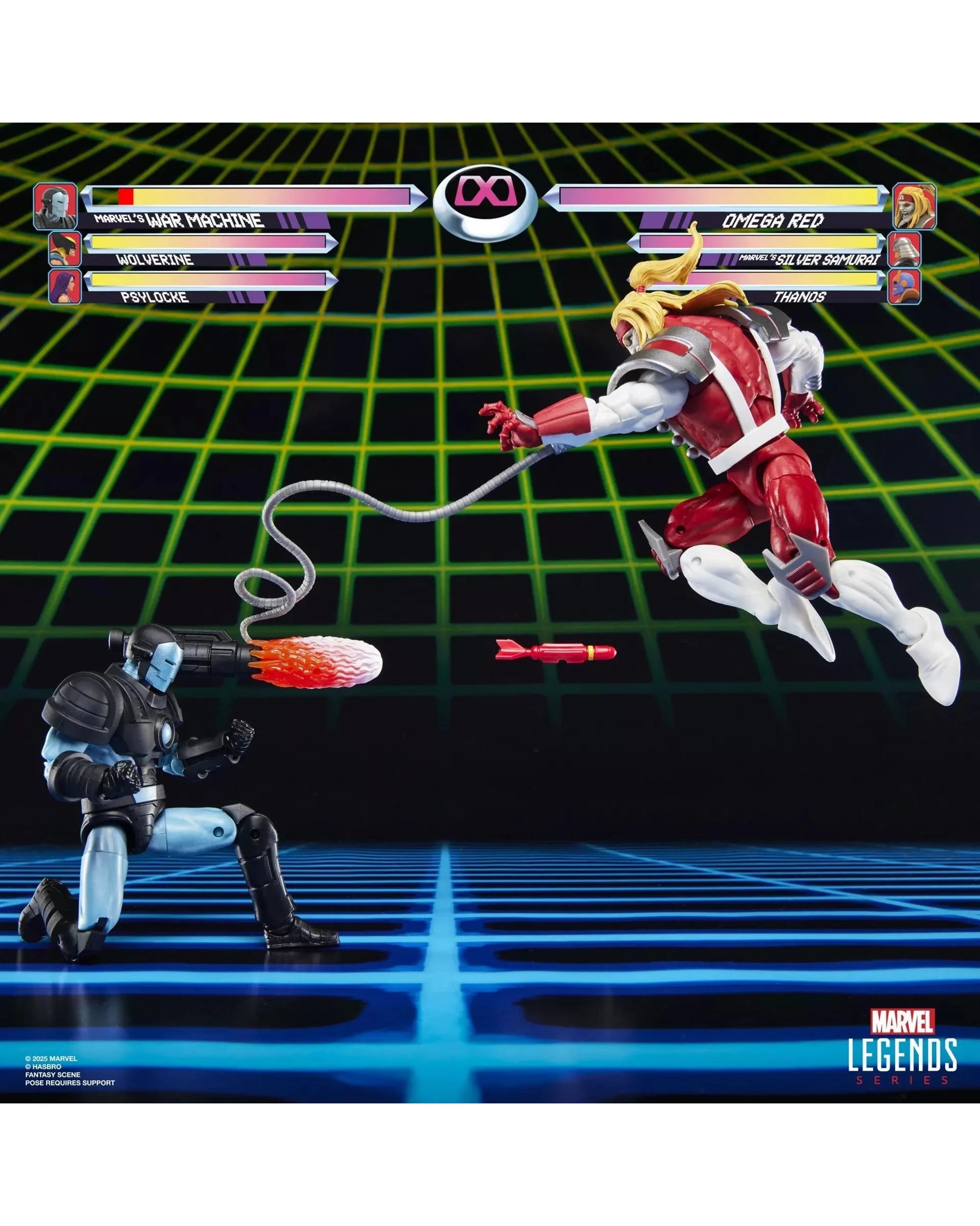 6 Hasbro Marvel Legends Series Gamerverse War Machine vs Omega Red Action Figure 2 Pack, 6 of 8