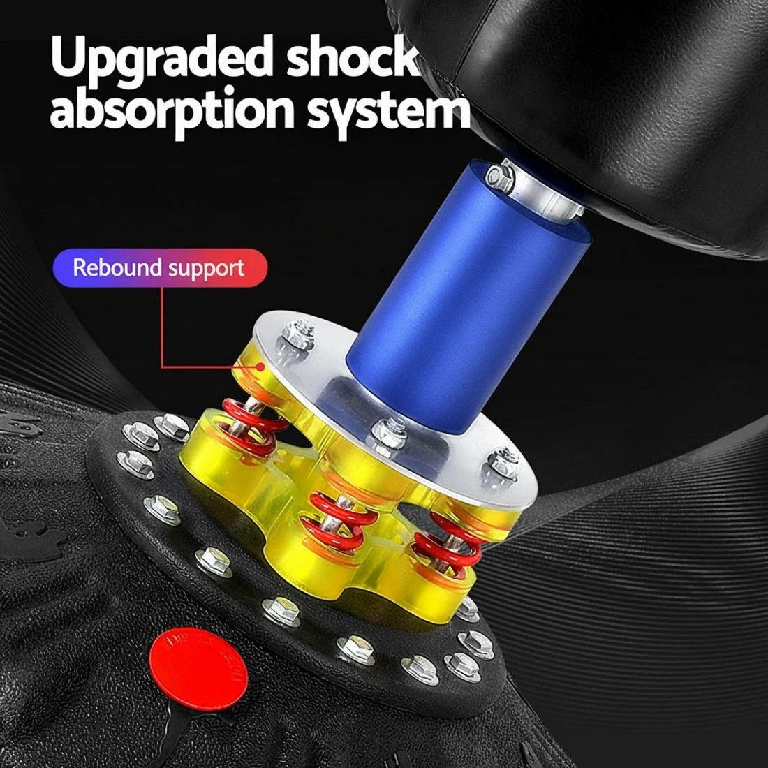 6 Everfit Boxing Punching Bag Stand 175CM Home Gym Training - Black, 6 of 6