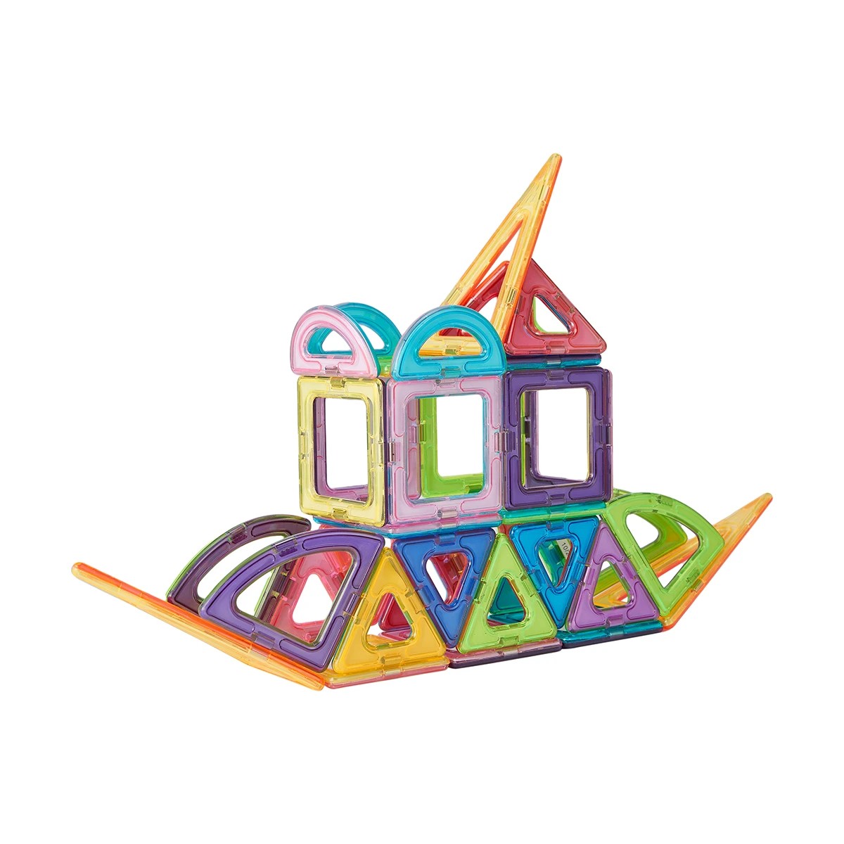 1 50 Piece Magnetic Tiles Playset, 1 of 11