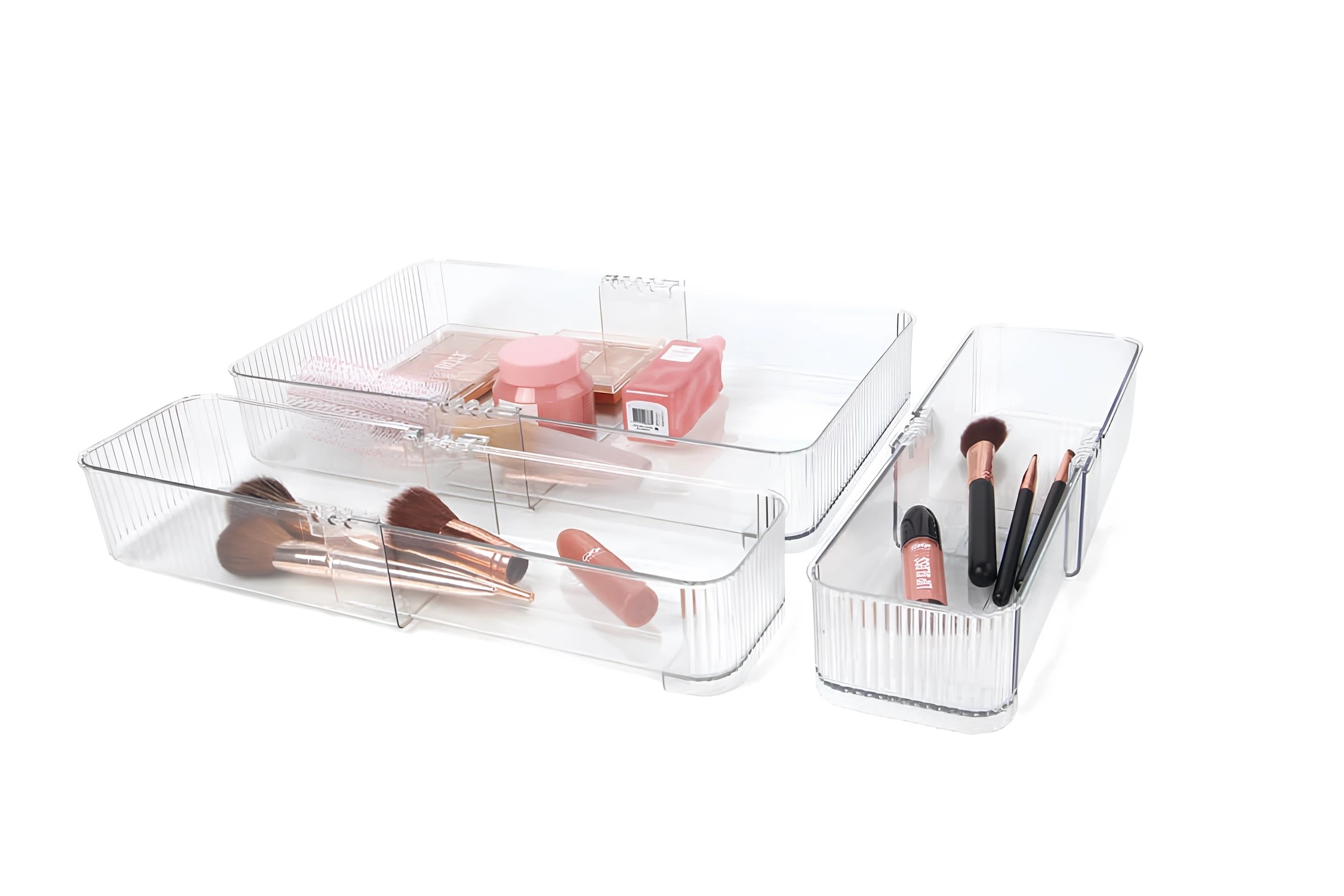 1 Clear Expandable Drawer Organiser, 1 of 9