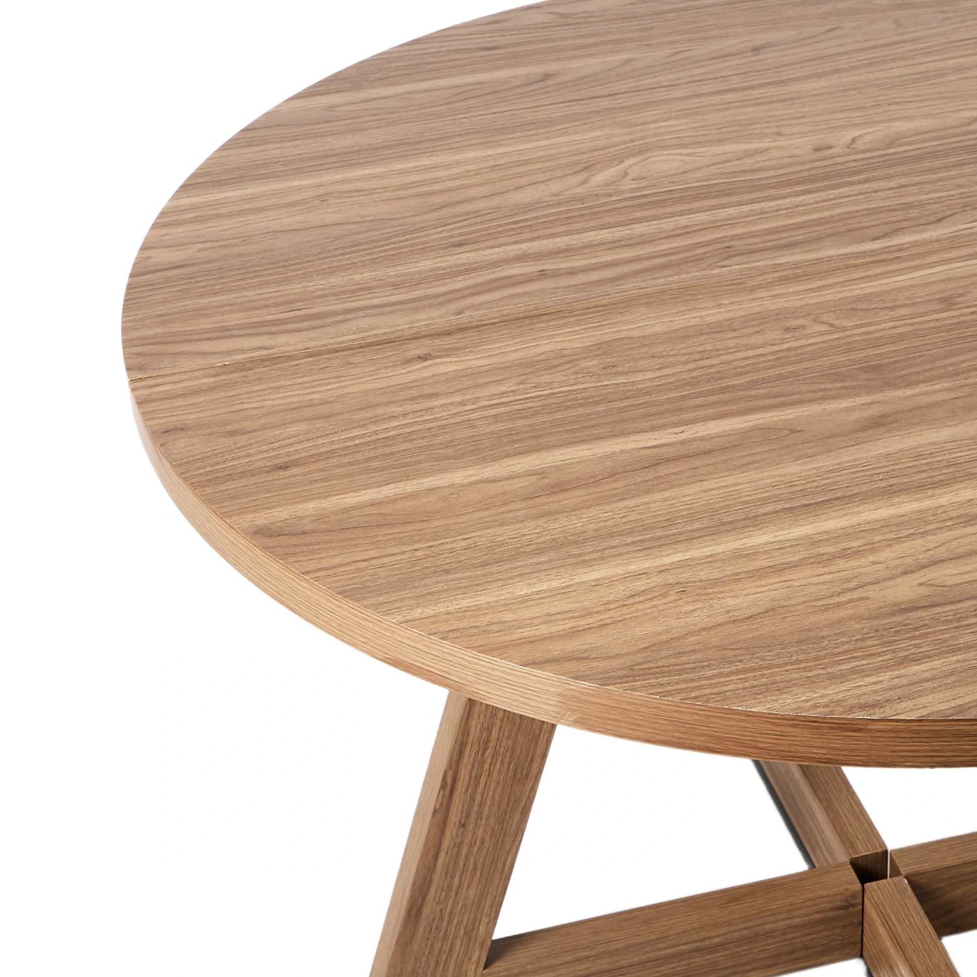 9 Oikiture 120cm Round Dining Table Wooden Kitchen Furniture - Natural, 9 of 9