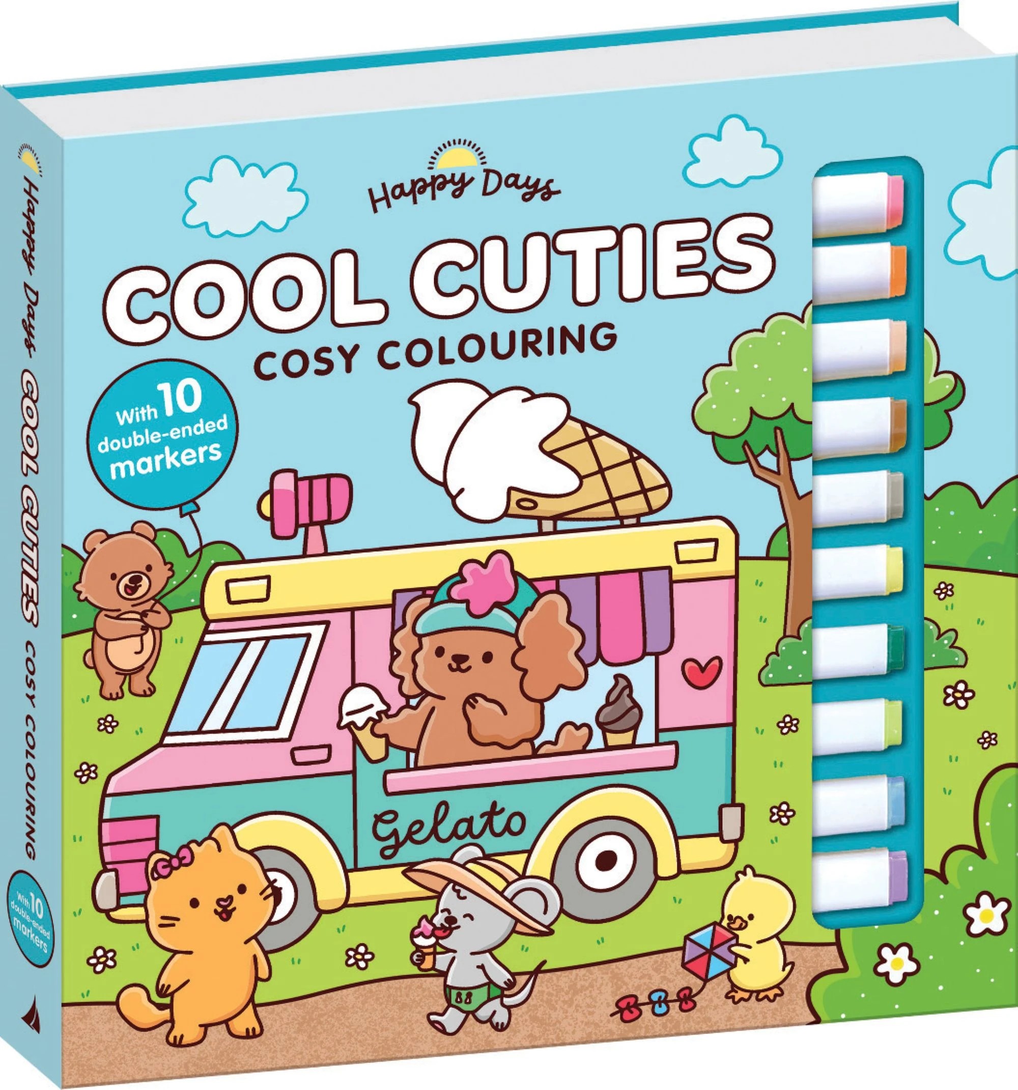 1 Happy Days: Cool Cuties Cosy Colouring - Book, 1 of 4