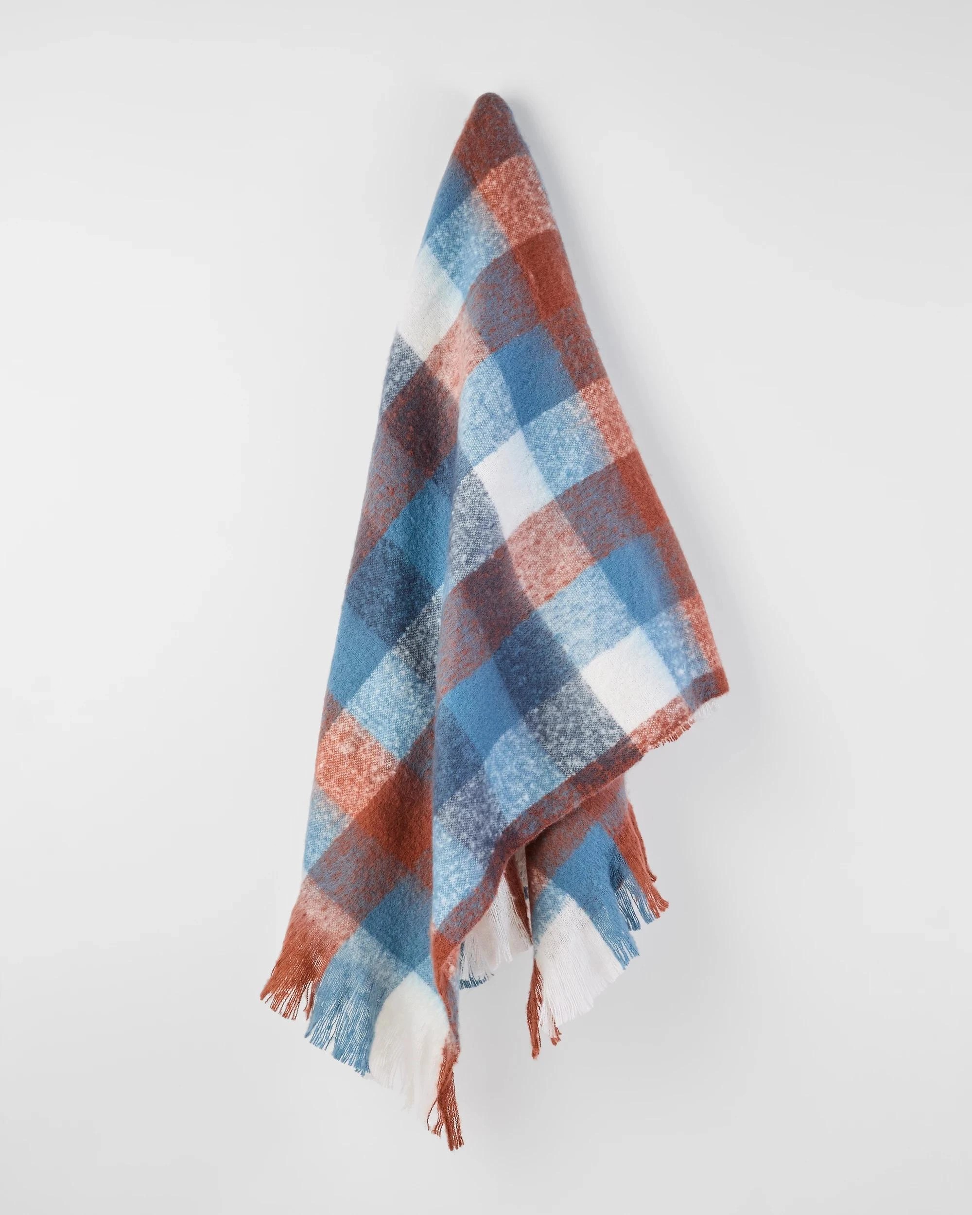 3 Target Madra Check Throw - Queen Bed - Blue, 3 of 3