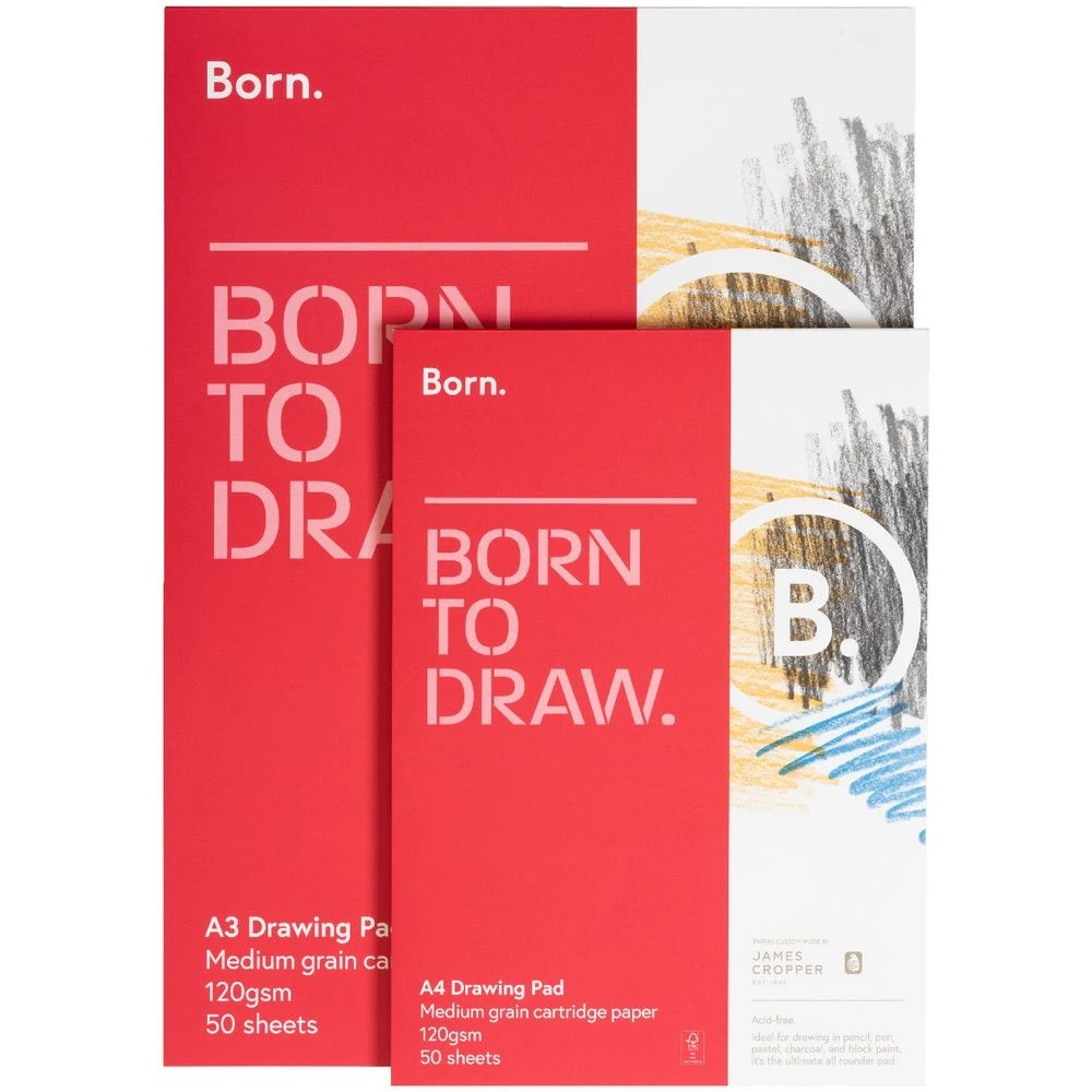 3 Born A3 Drawing Pad 120gsm 50 Sheets, 3 of 3