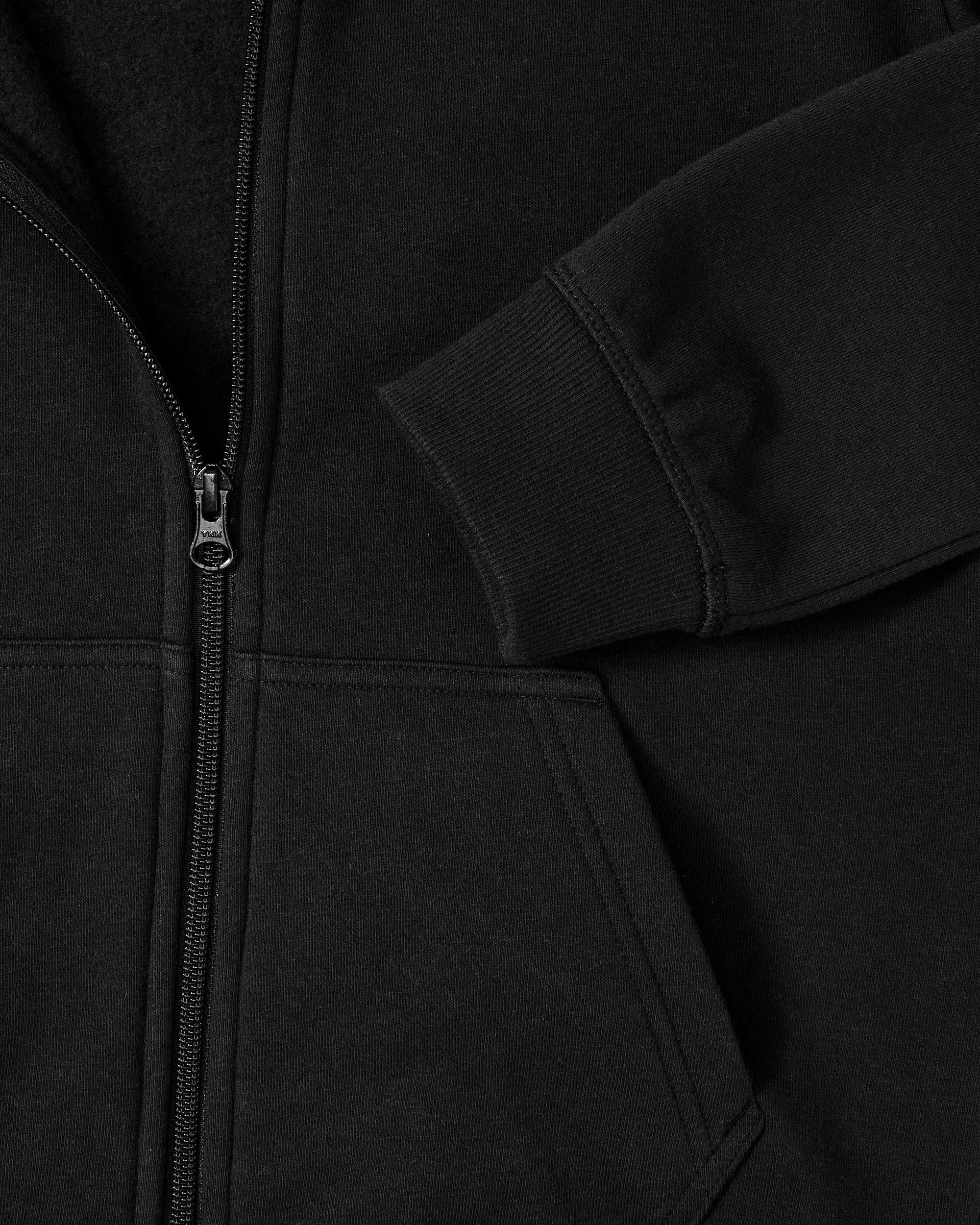 10 Target School Fleece Zip Thru Hoodie BLACK, 10 of 10