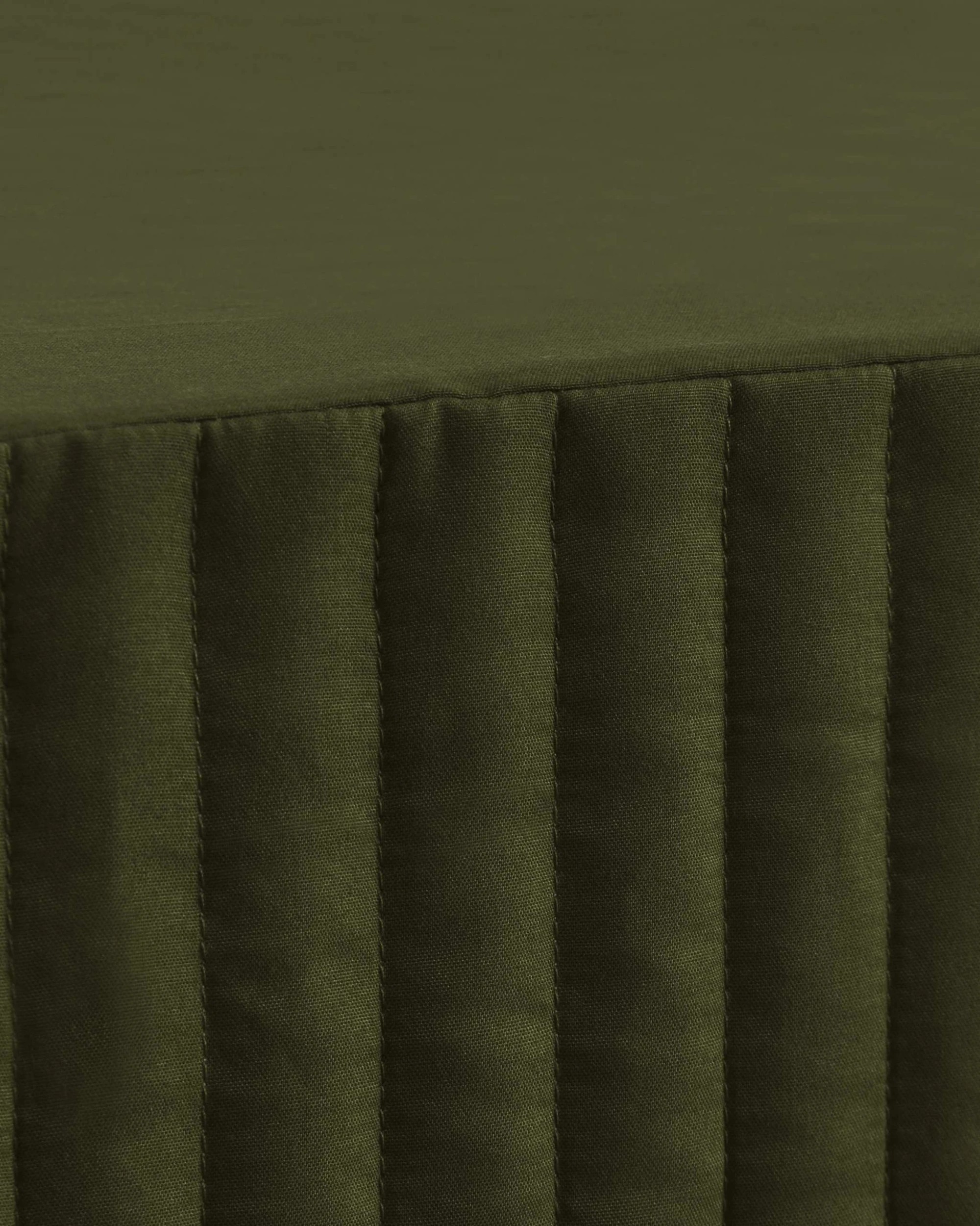 3 Dreamaker Quilted Valance - King Single Bed - Olive, 3 of 5