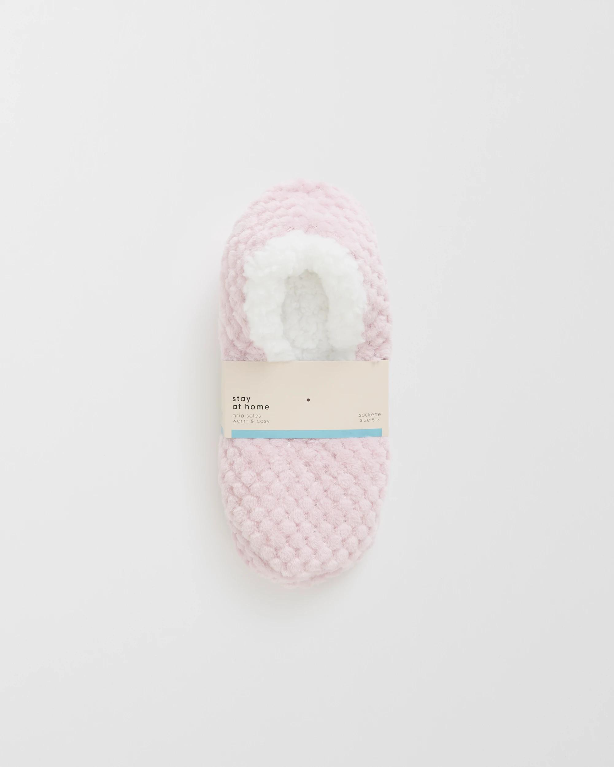 4 Target Woman Sockette Slipper Socks PINK, 4 of 4