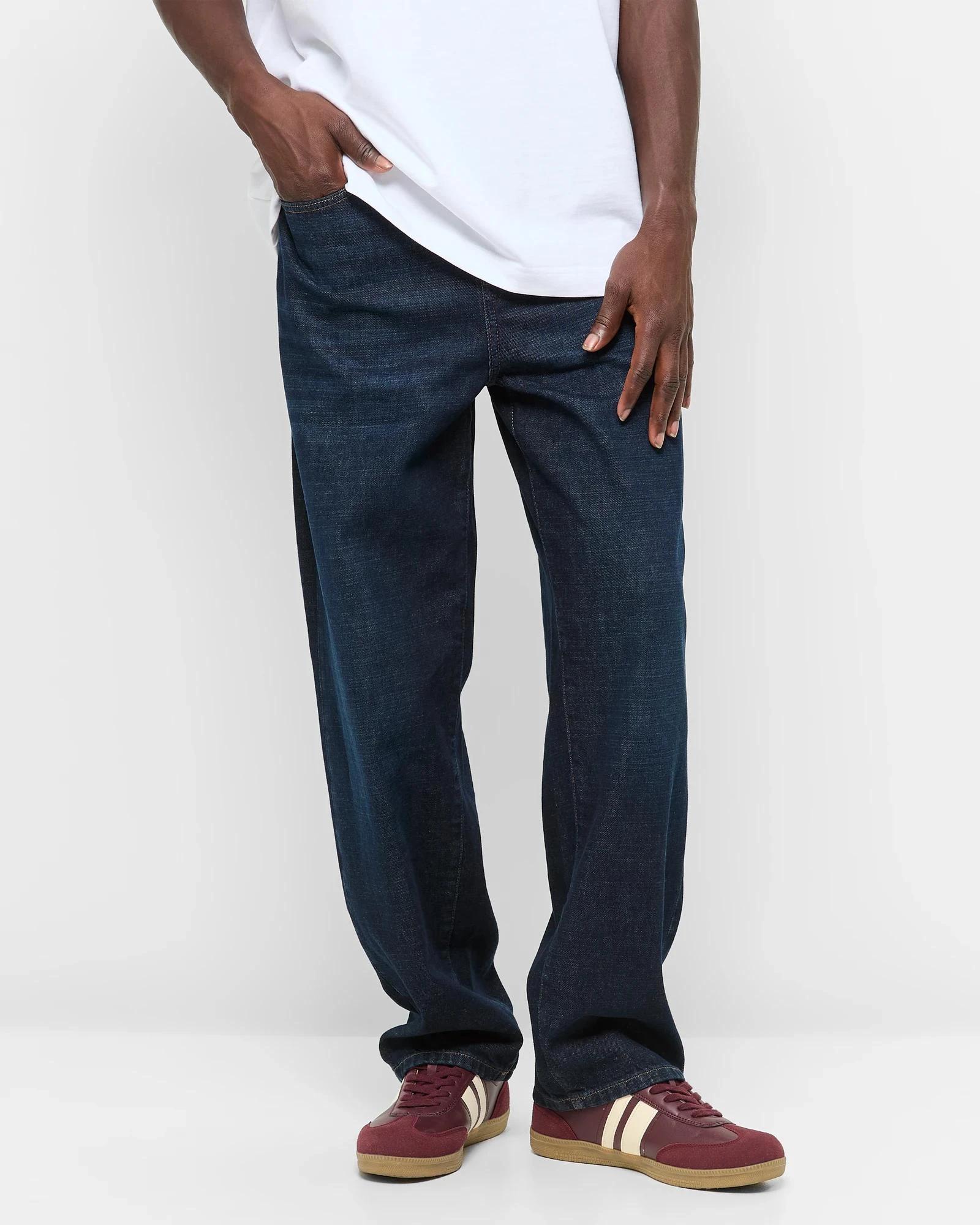 1 Loose Denim Jeans - Commons DARK DENIM, 1 of 5